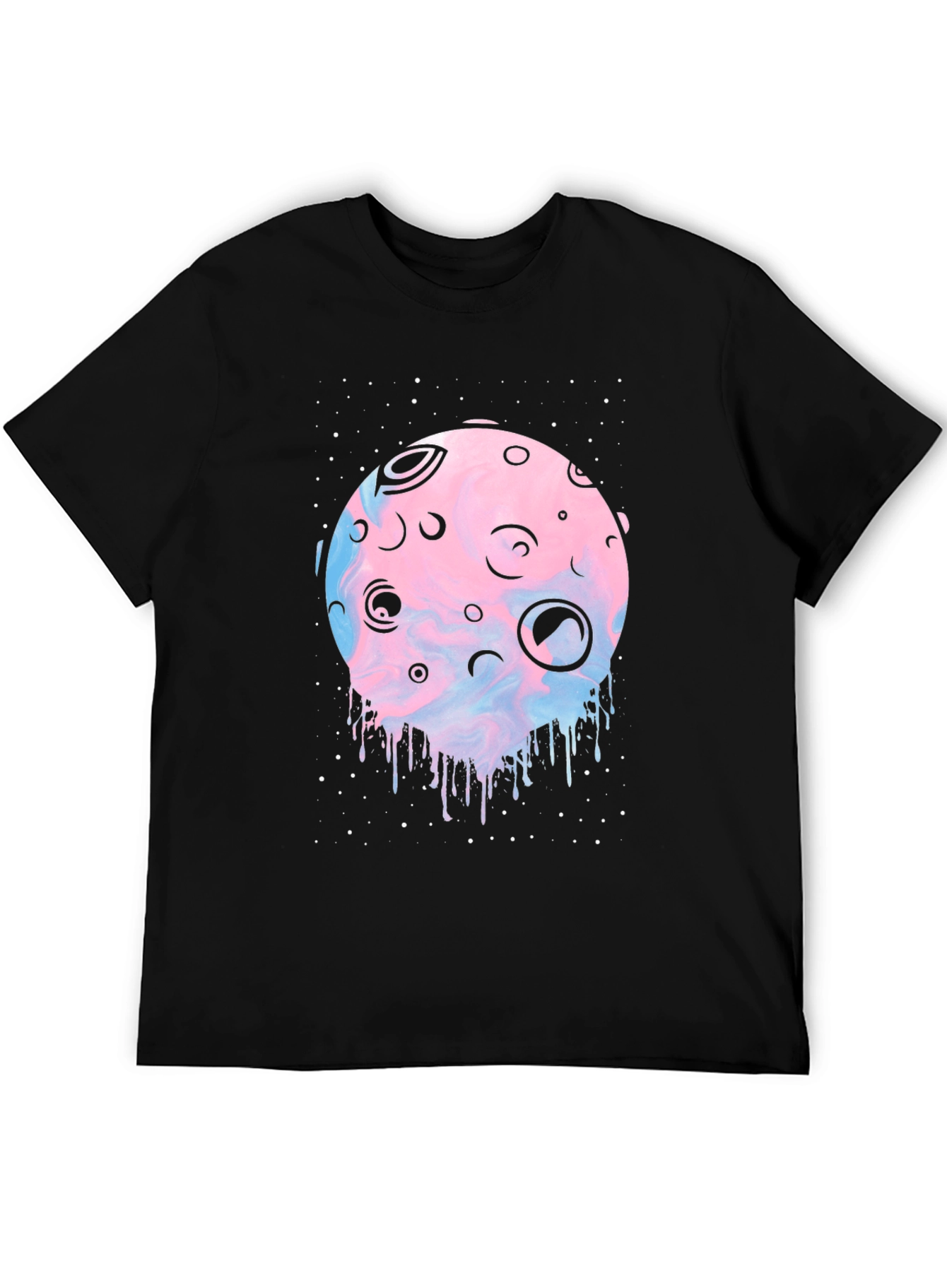 Galaxy Moon T-Shirt - Unique Graphic Tee