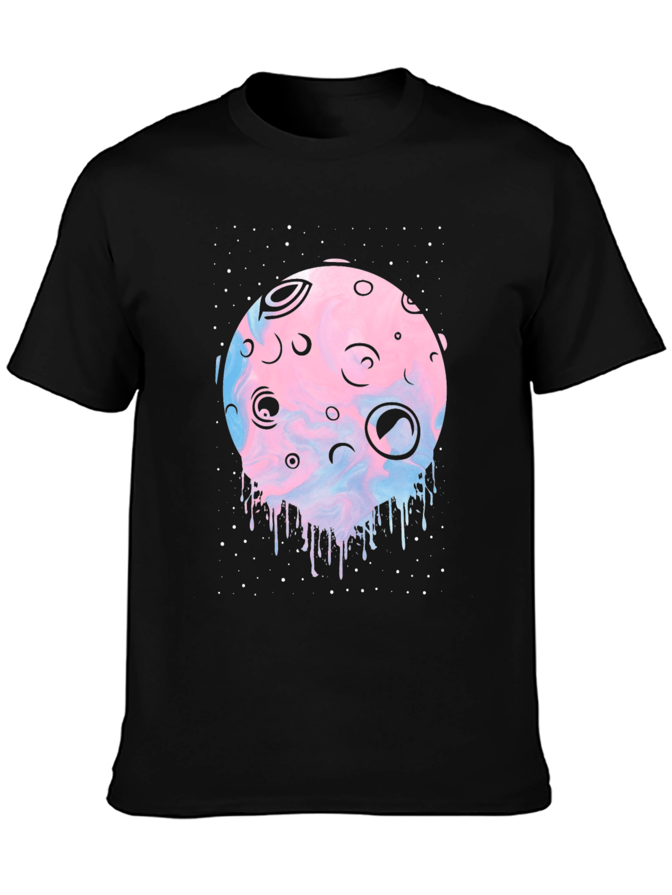 Galaxy Moon T-Shirt - Unique Graphic Tee