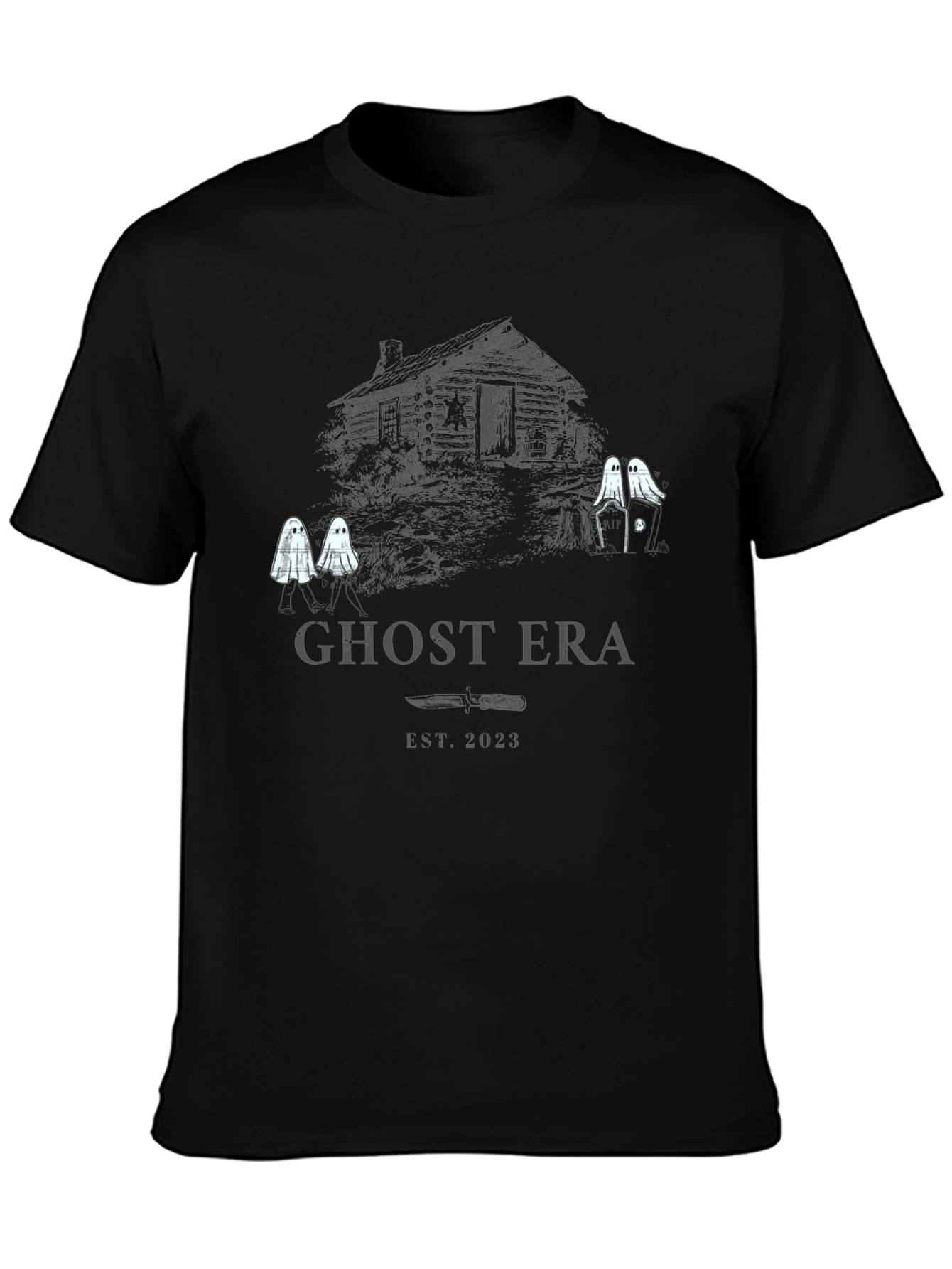 Ghost Era T-Shirt - Spooky Cabin Design