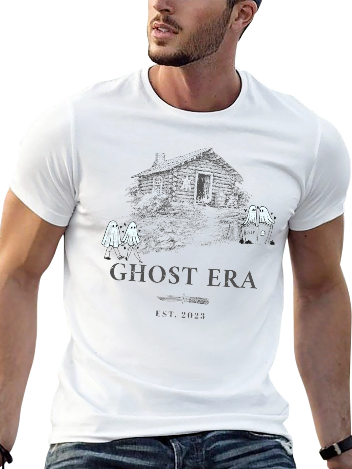 Ghost Era T-Shirt - Spooky Cabin Design