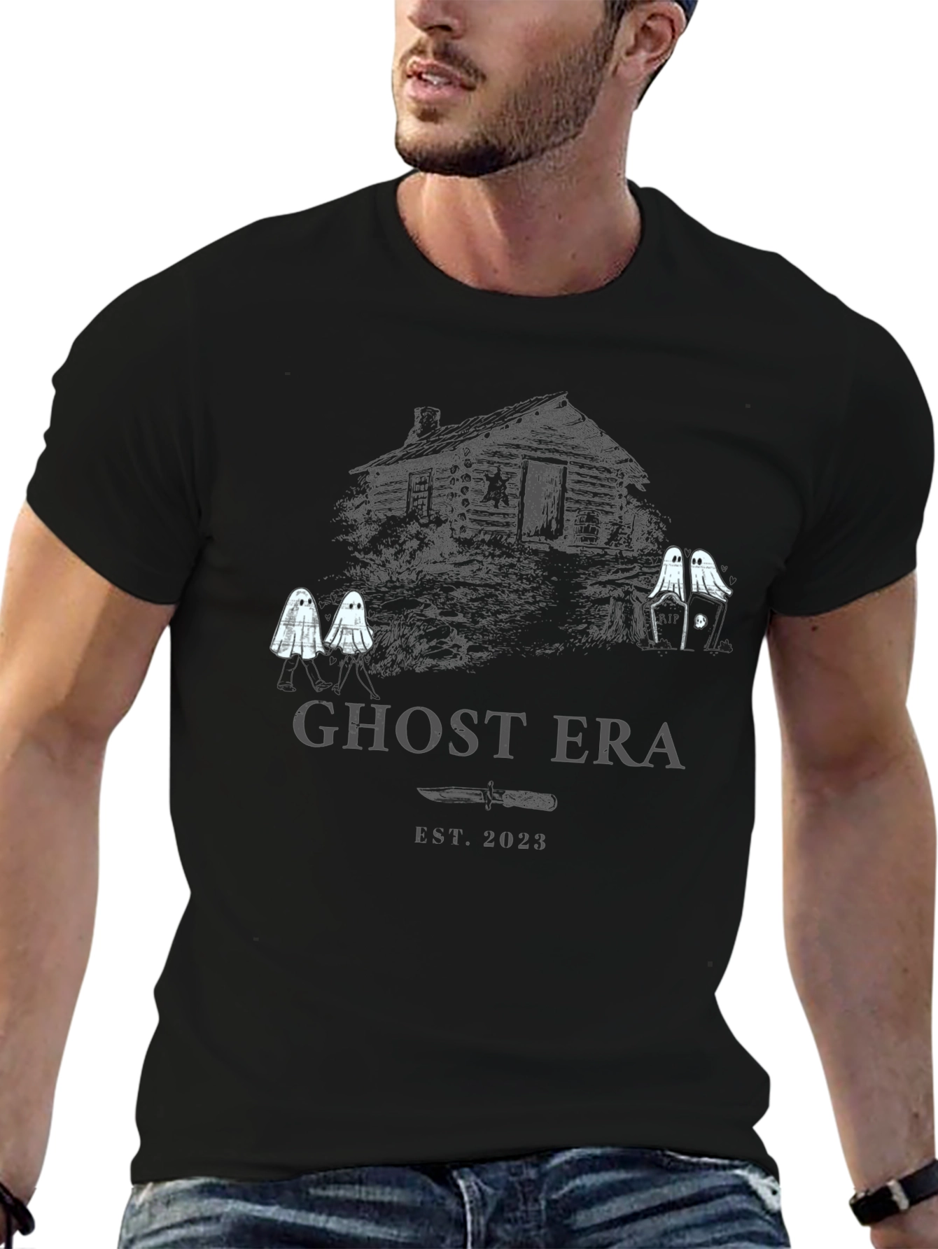 Ghost Era T-Shirt - Spooky Cabin Design