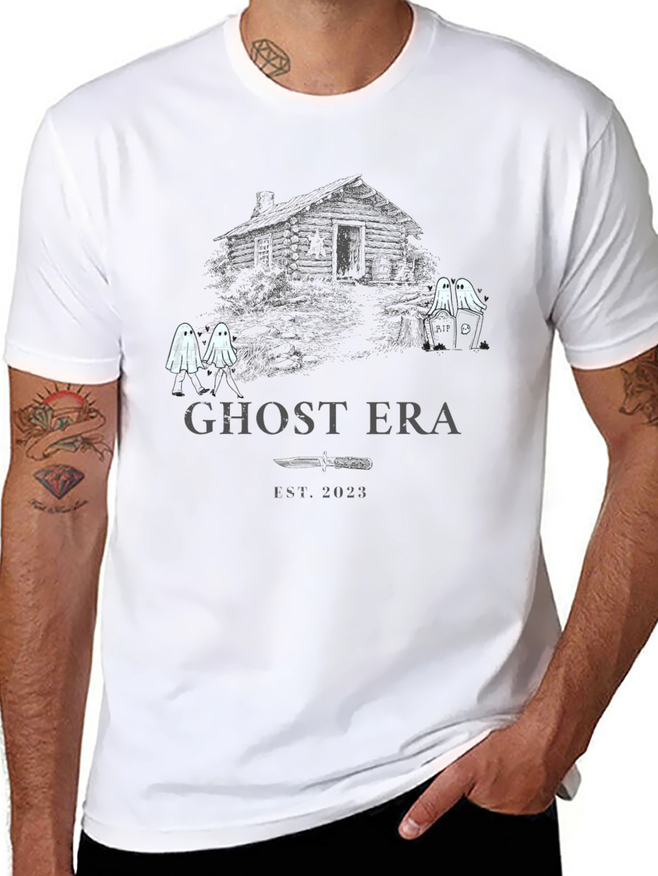 Ghost Era T-Shirt - Spooky Cabin Design