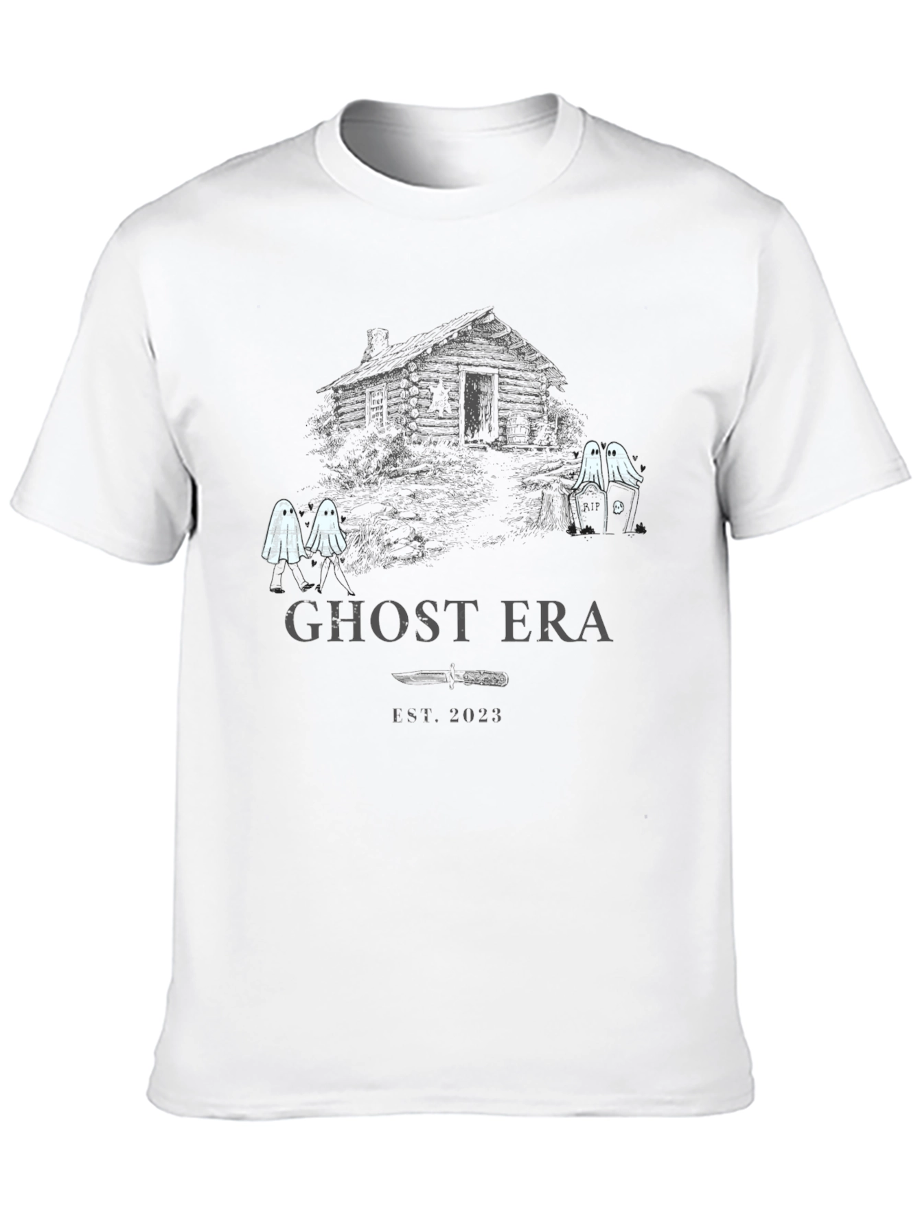 Ghost Era T-Shirt - Spooky Cabin Design