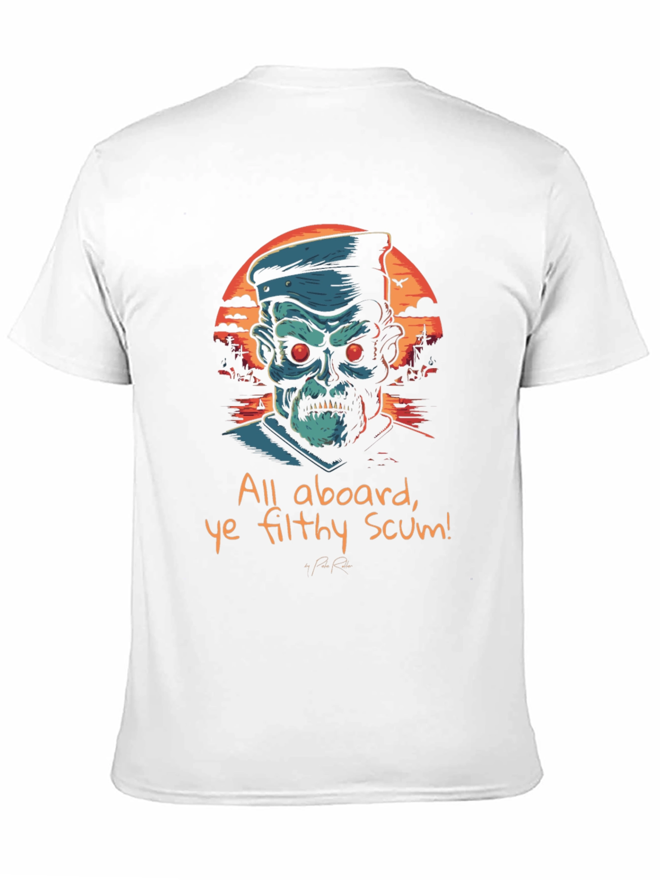 All Aboard Graphic Tee - Pirate Captain T-Shirt