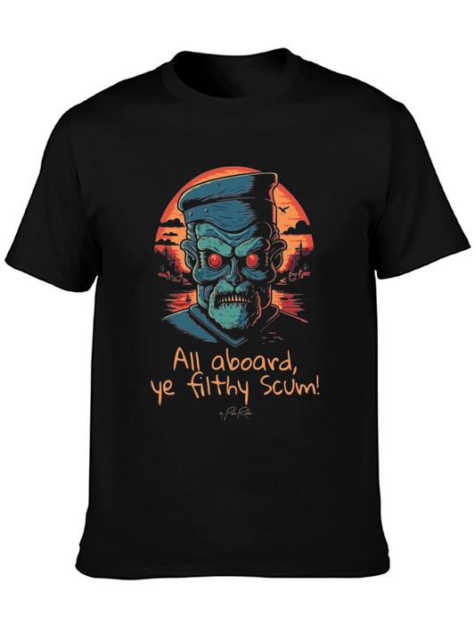 All Aboard Graphic Tee - Pirate Captain T-Shirt