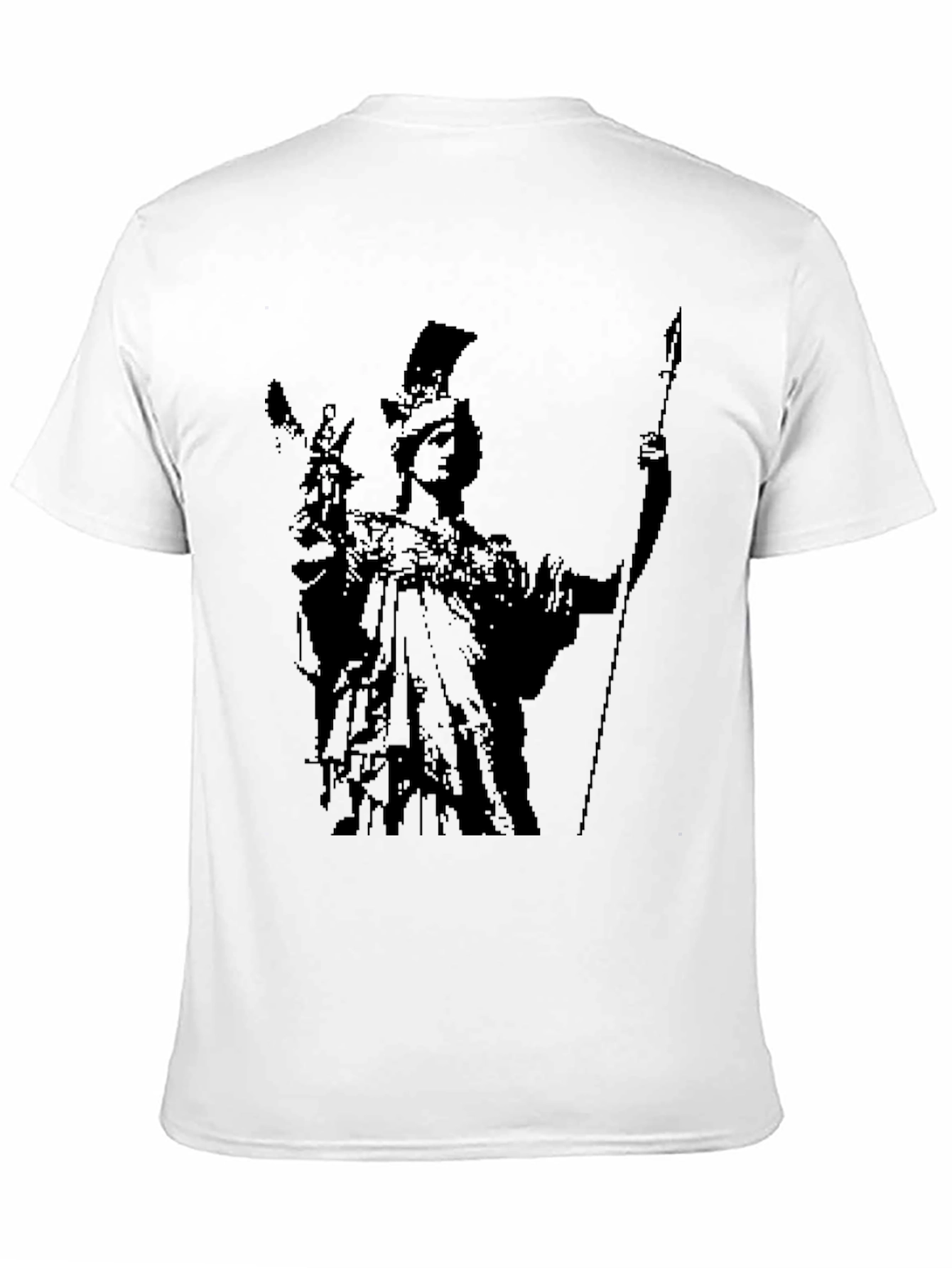 Athena Graphic Tee - Black Cotton Blend
