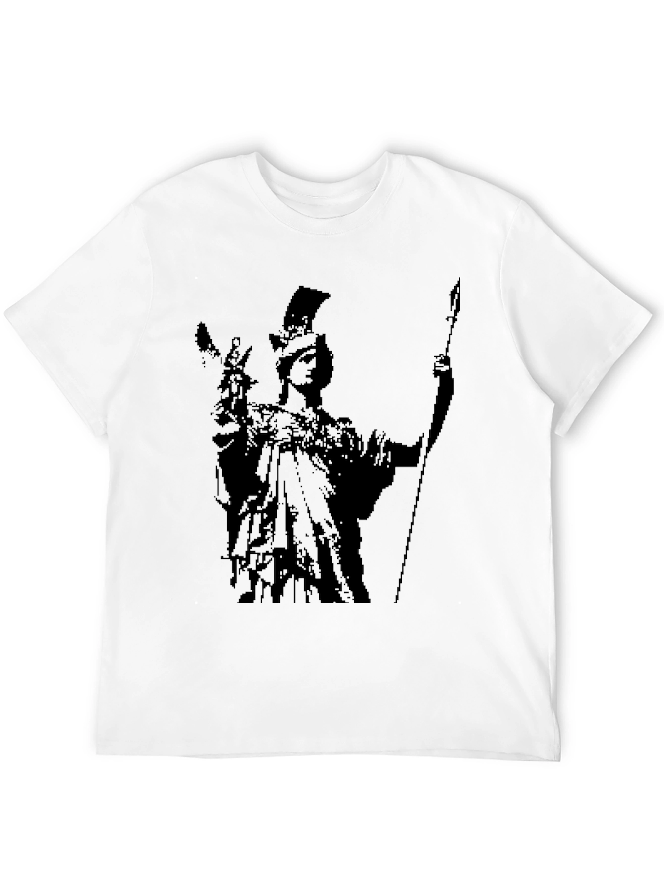Athena Graphic Tee - Black Cotton Blend