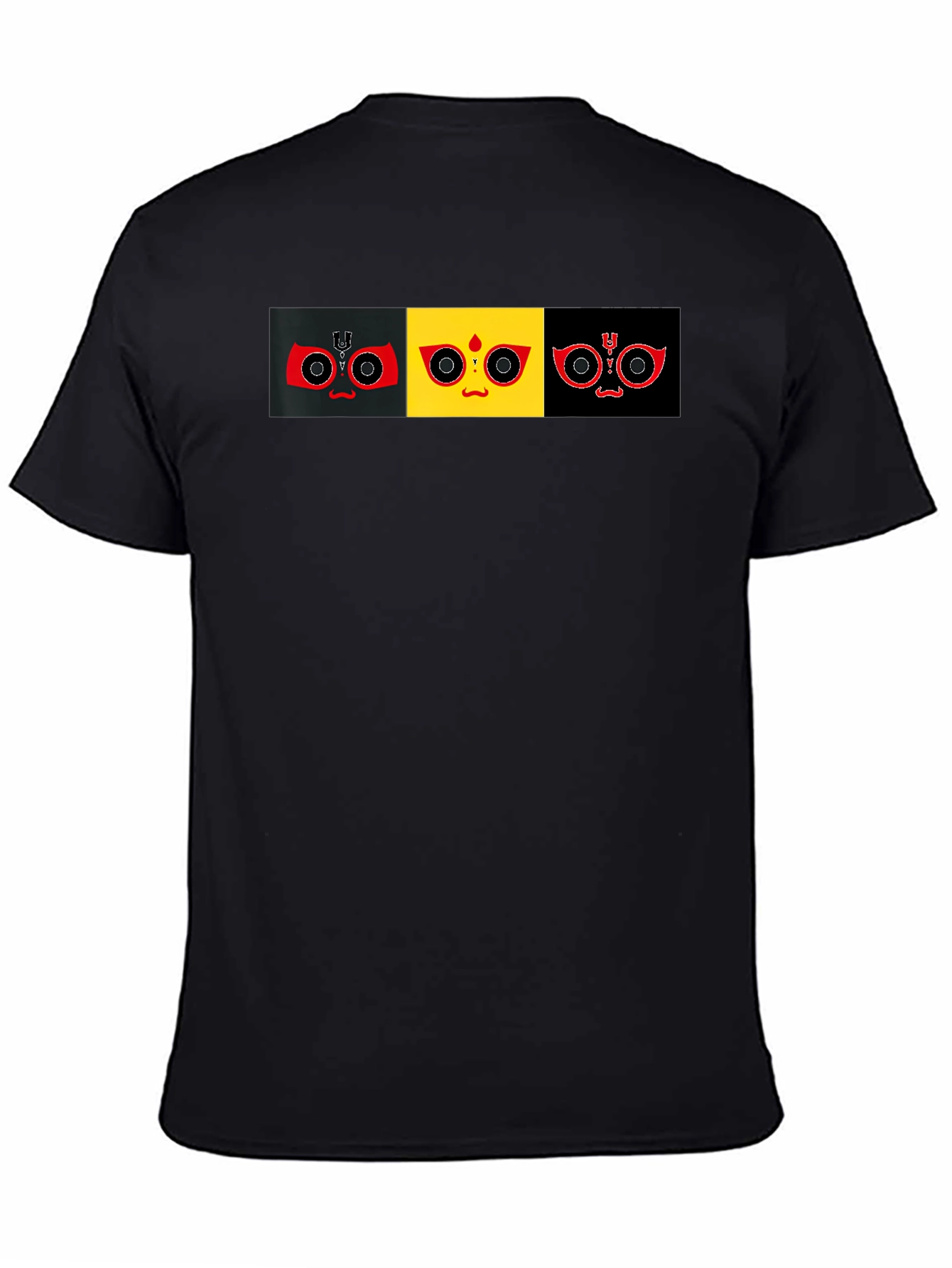 Graphic Print T-Shirt: Abstract Faces Tee