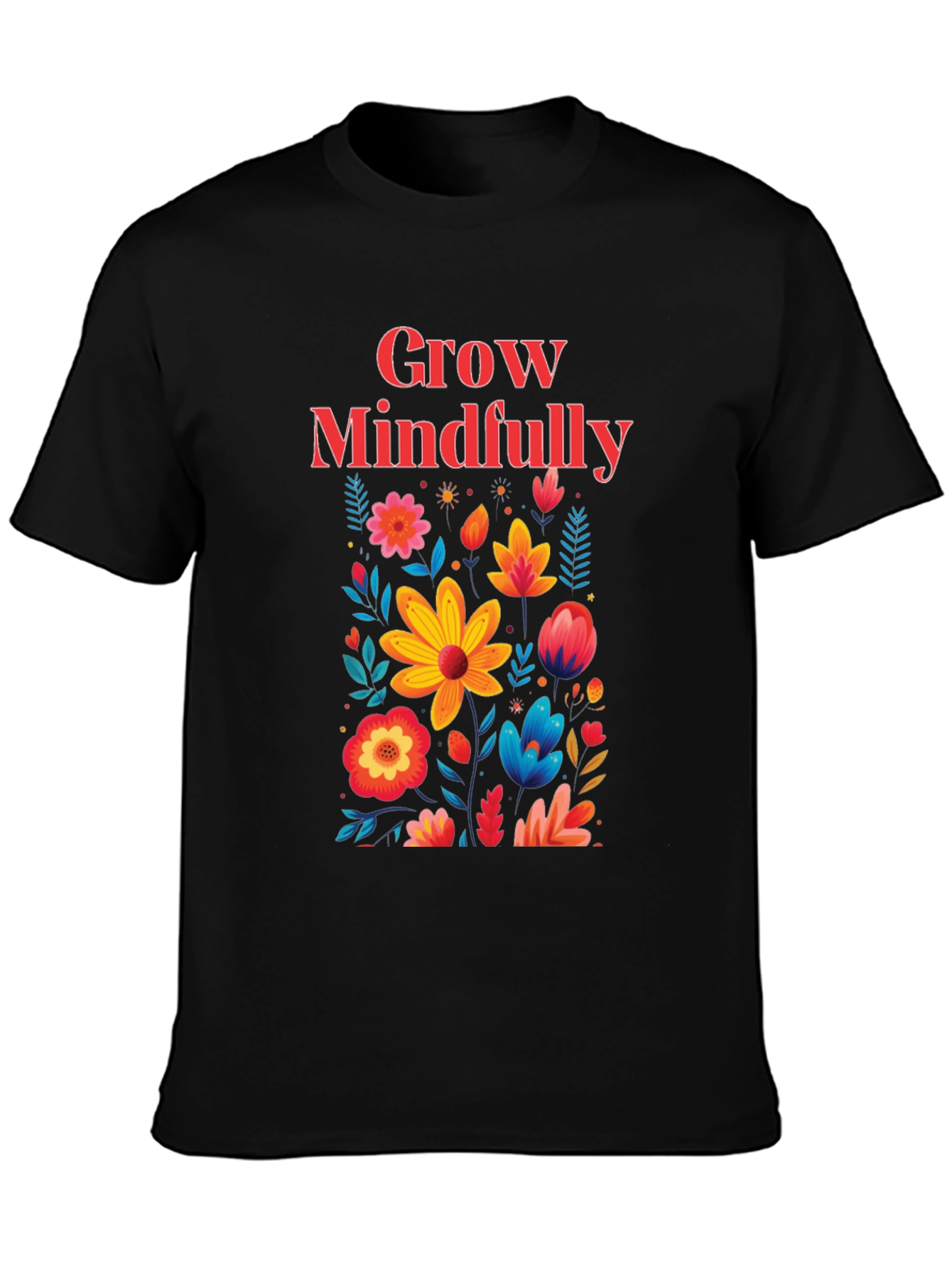Grow Mindfully Floral T-Shirt