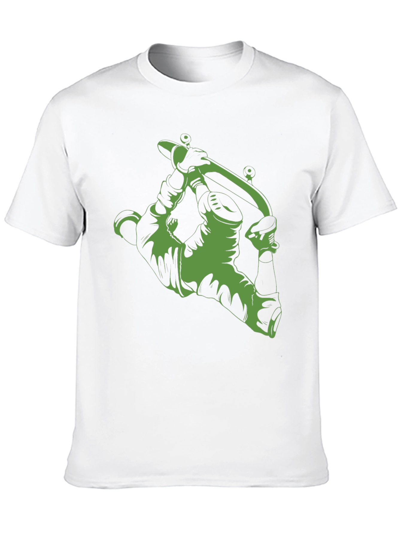 Green Tattoo Machine Graphic Black T-Shirt