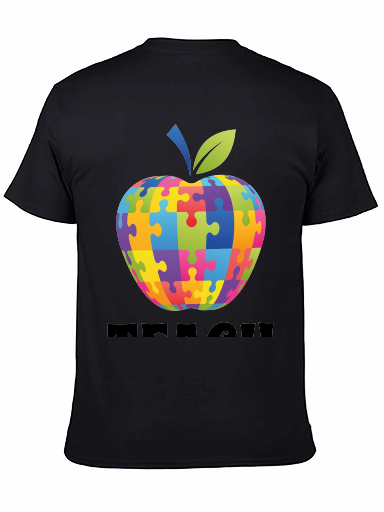 Autism Awareness Apple Teach T-Shirt