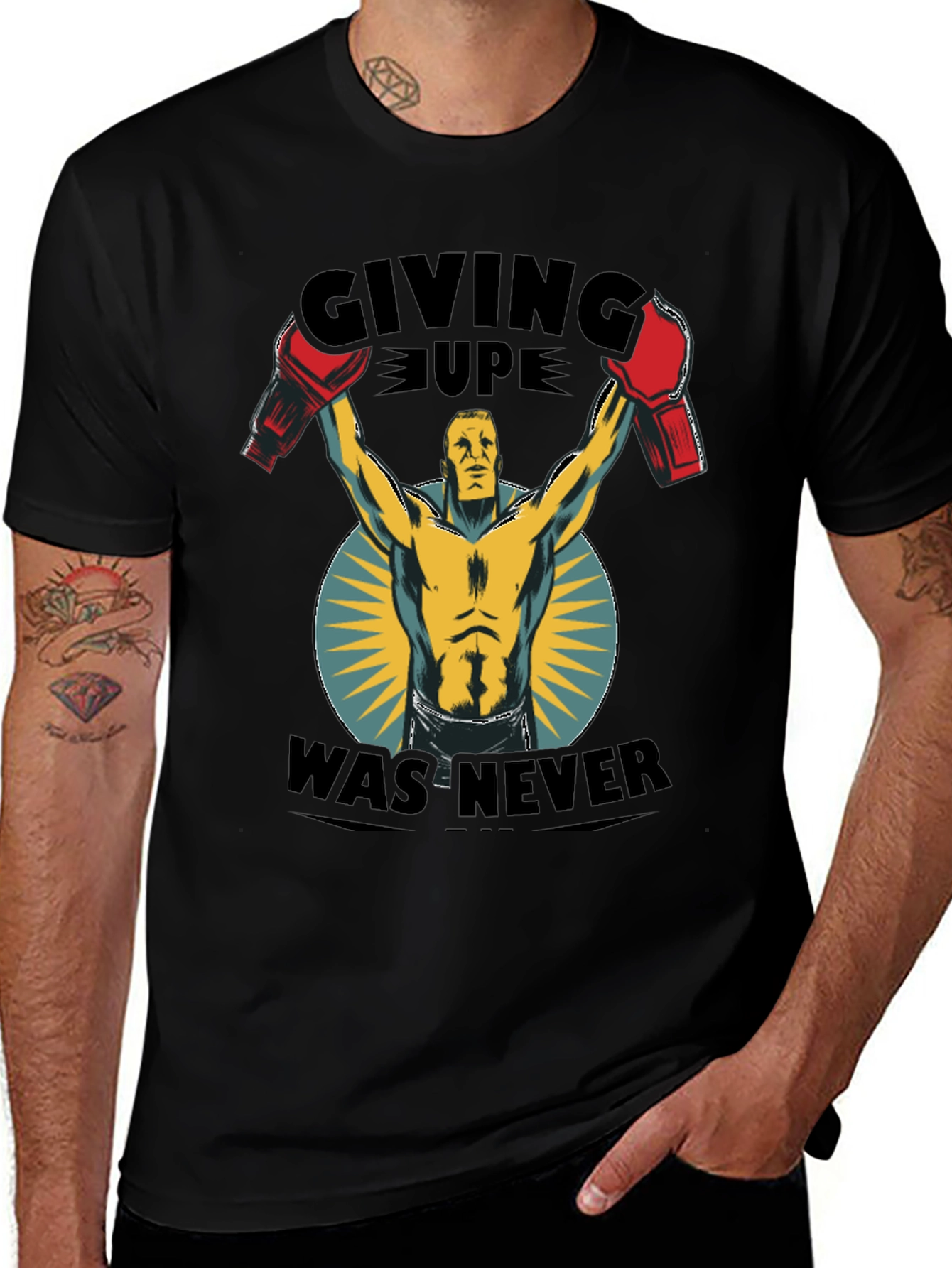 Giving Up Was Never Boxing T-Shirt