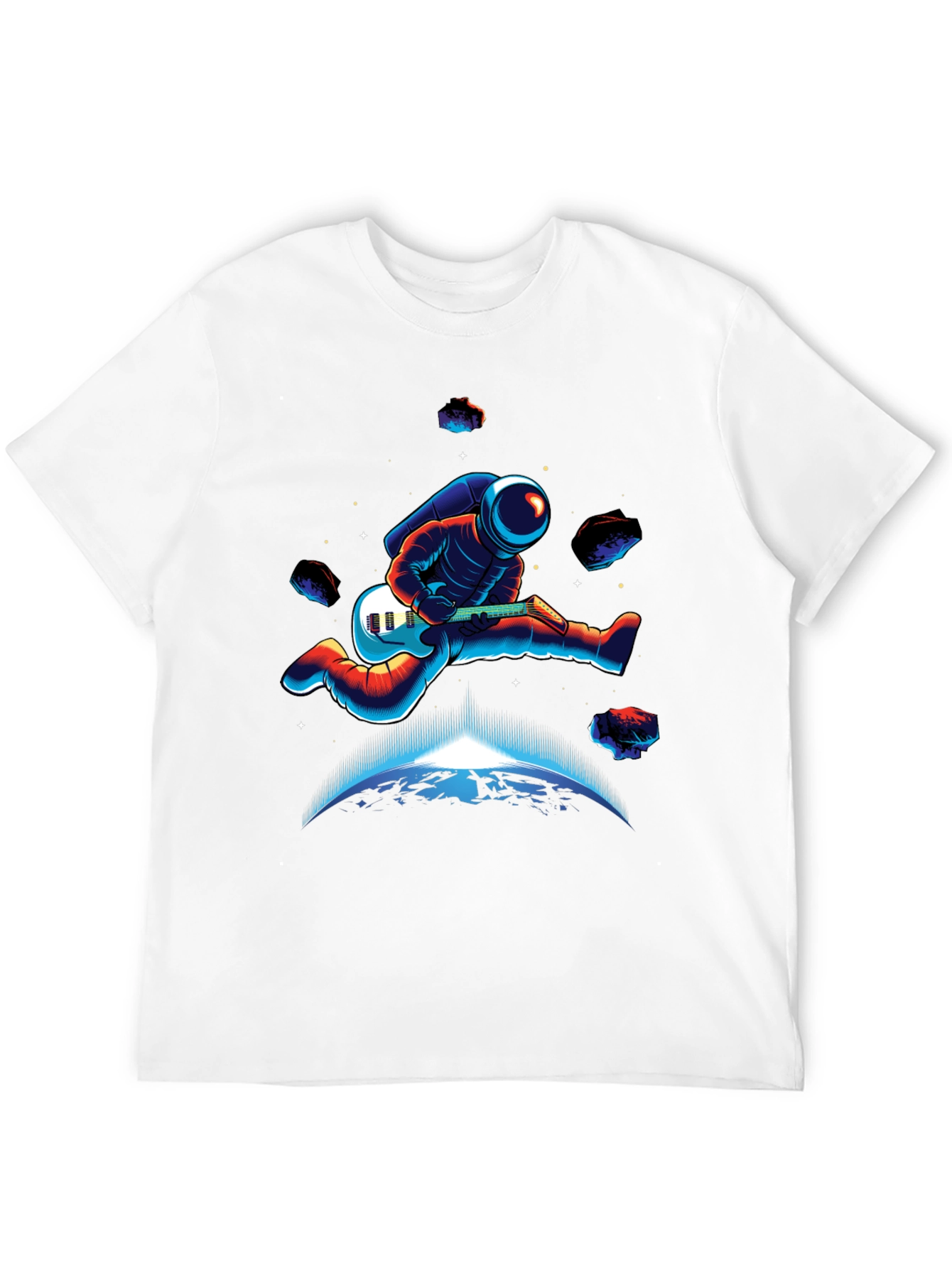 Astronaut Guitarist Graphic T-Shirt - Space Rock