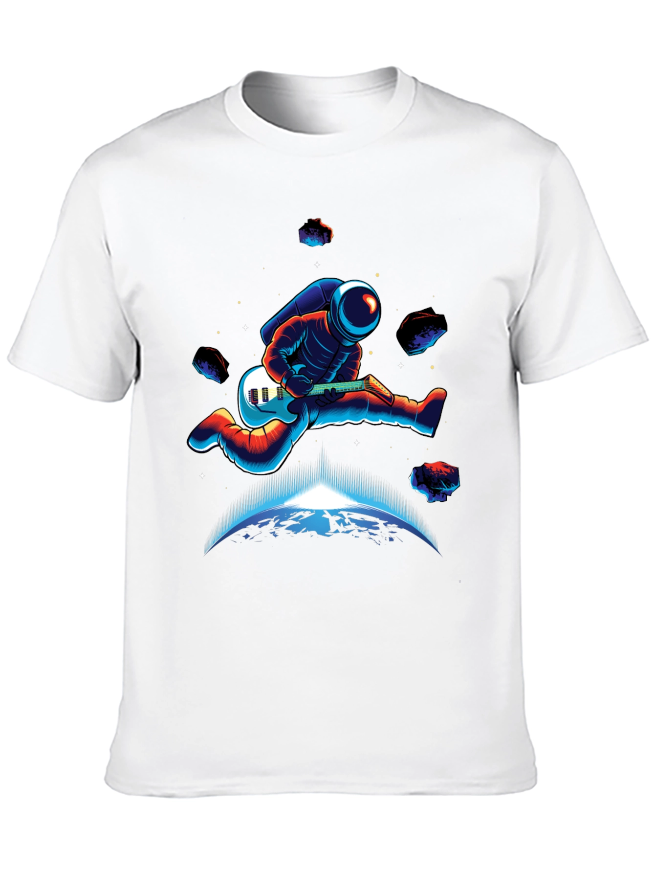 Astronaut Guitarist Graphic T-Shirt - Space Rock