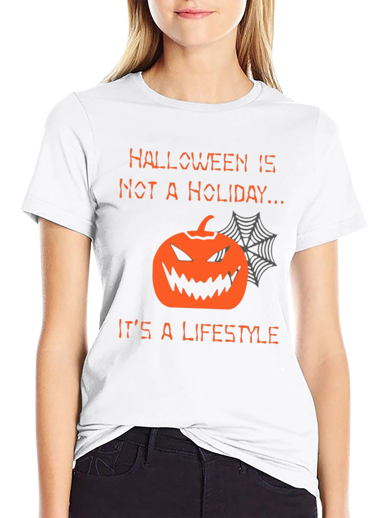 Halloween Lifestyle T-Shirt - Pumpkin Graphic Tee