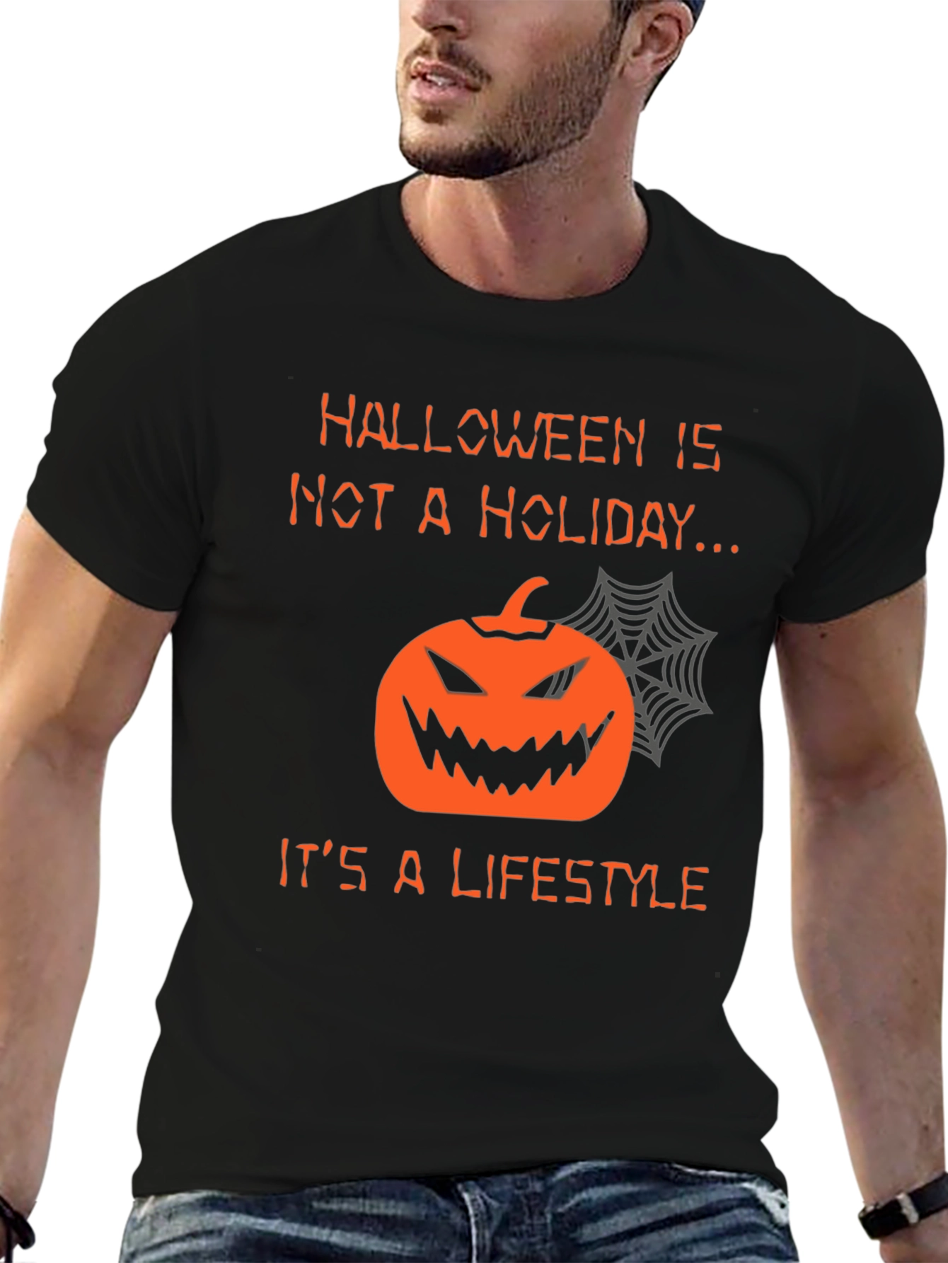 Halloween Lifestyle T-Shirt - Pumpkin Graphic Tee
