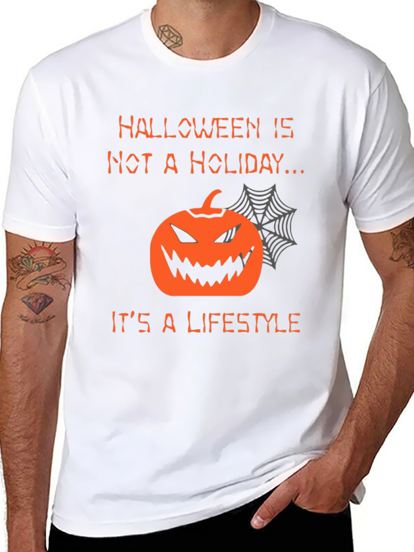Halloween Lifestyle T-Shirt - Pumpkin Graphic Tee