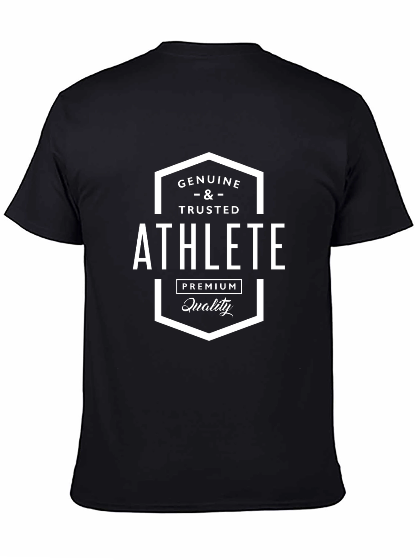 Genuine Athlete Black Graphic Tee