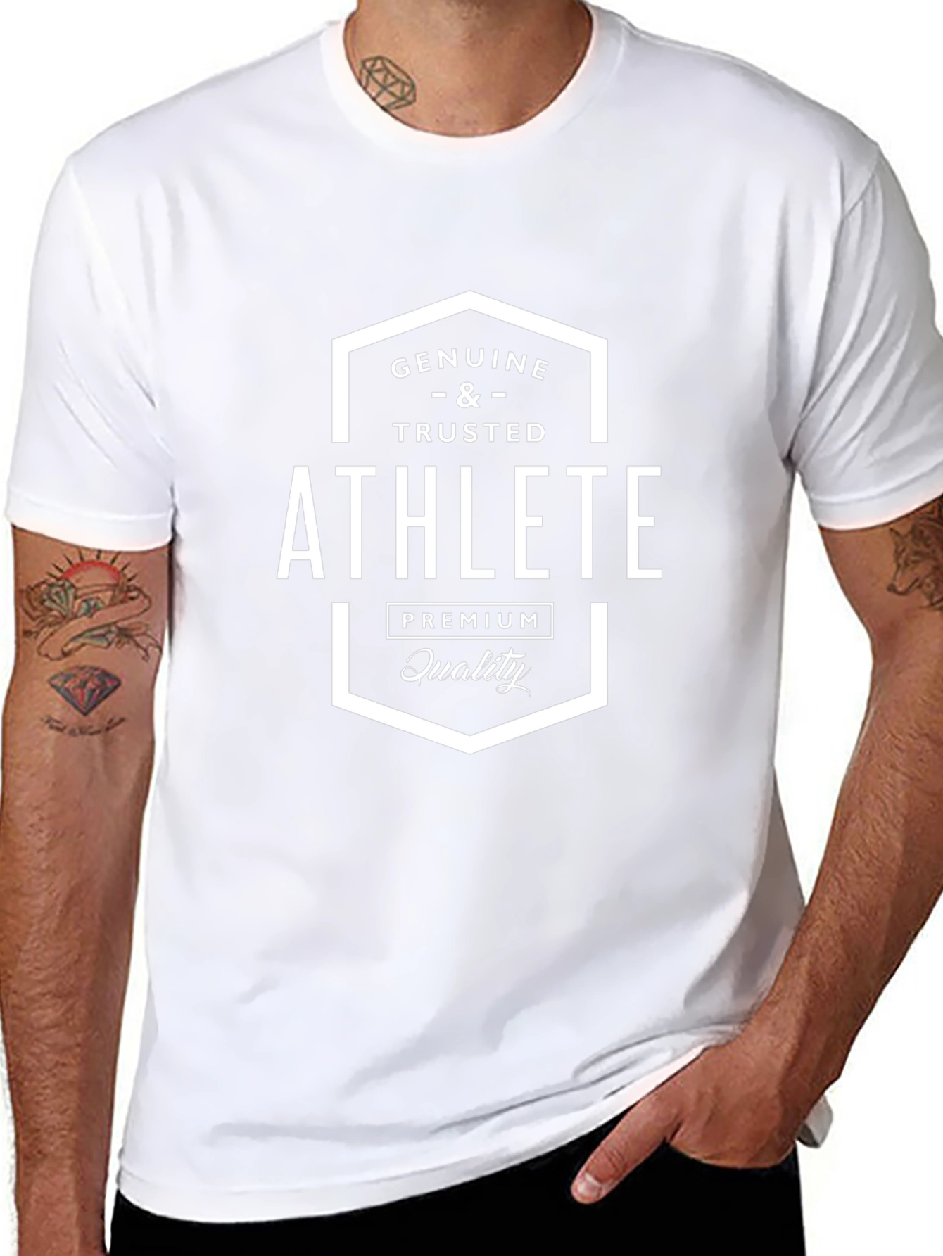 Genuine Athlete Black Graphic Tee