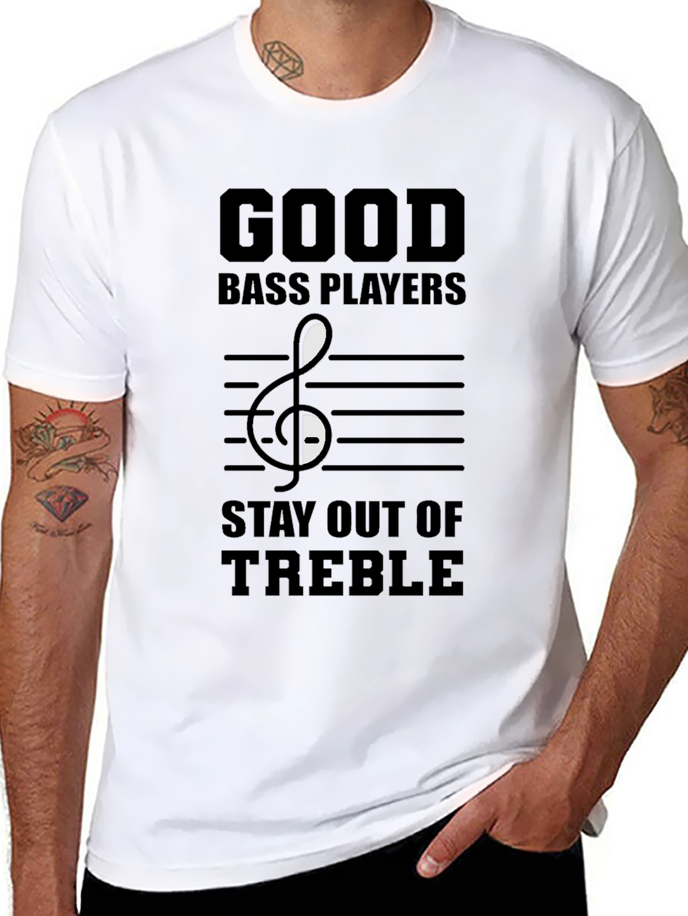 Good Bass Players T-Shirt - Musical Humor Tee
