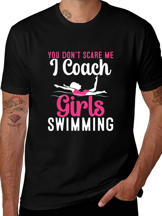 Girls Swimming Coach T-Shirt - Fun Gift for Swim Coaches