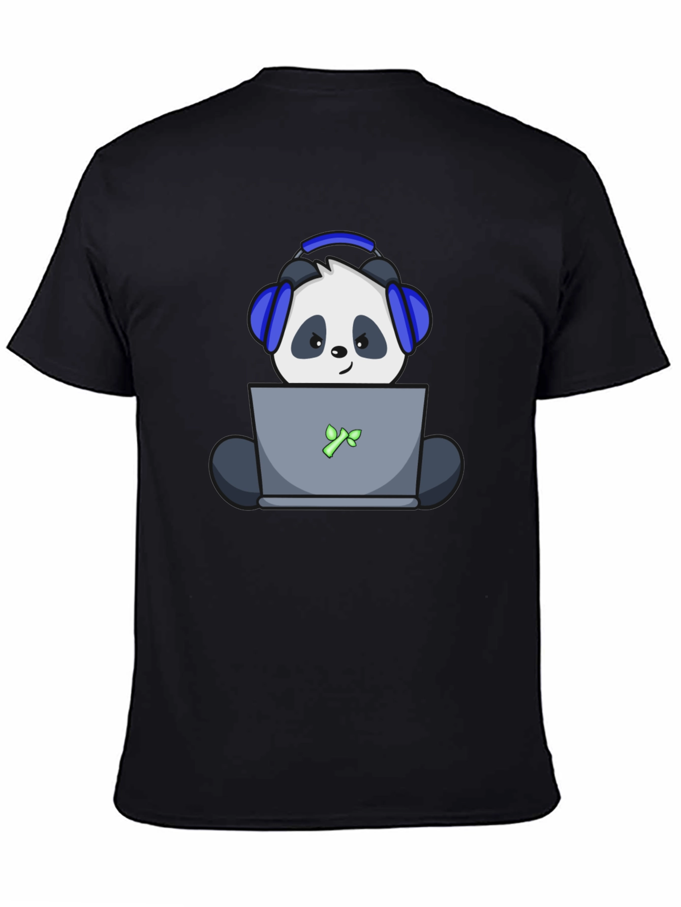 Gamer Panda T-Shirt - Black Cotton Tee
