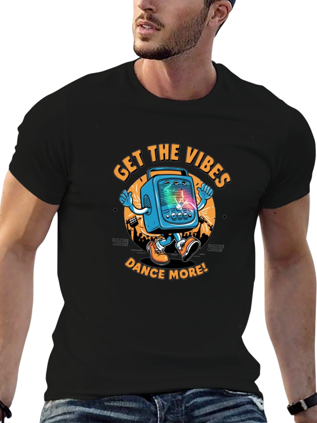 Get The Vibes Dance More! Graphic T-Shirt