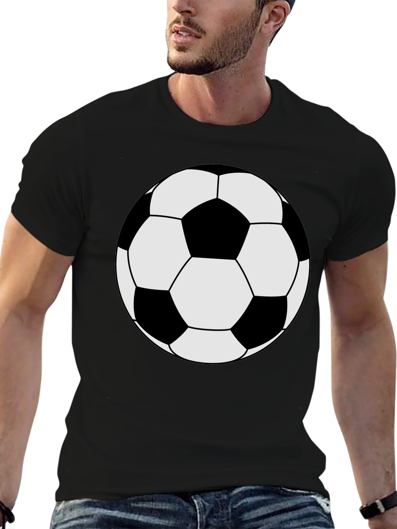 Soccer Ball Graphic Tee - Classic Style