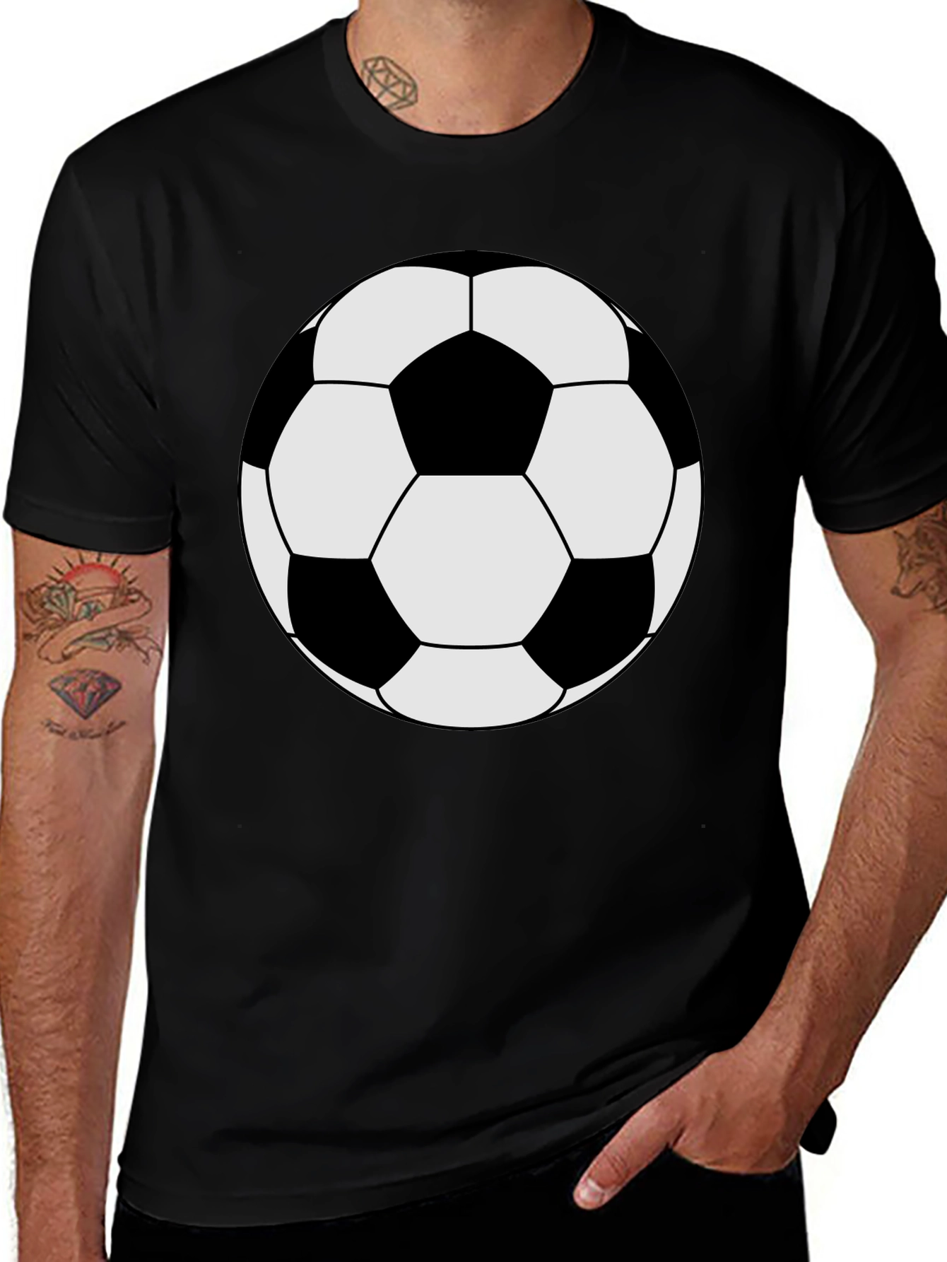 Soccer Ball Graphic Tee - Classic Style