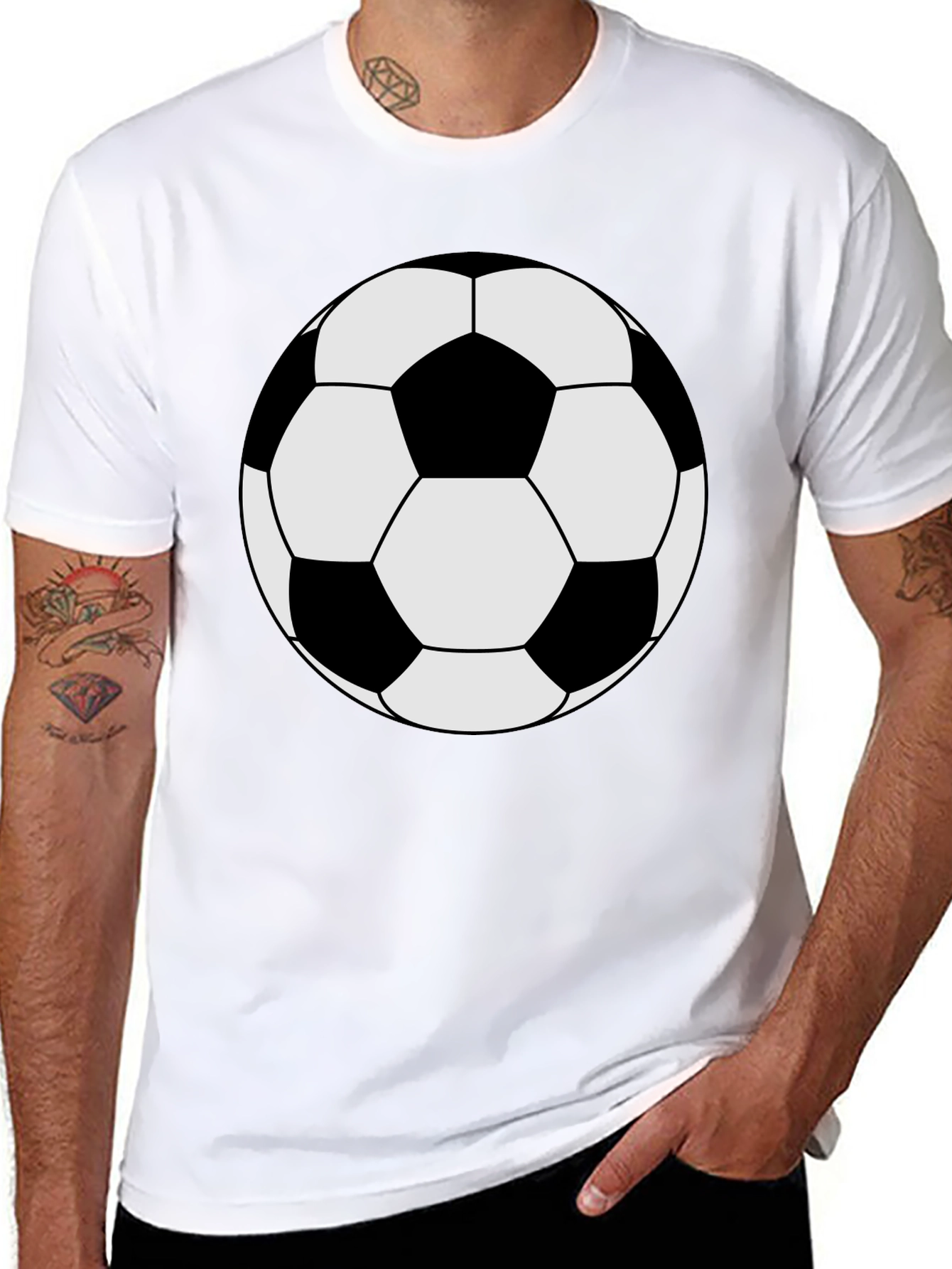 Soccer Ball Graphic Tee - Classic Style