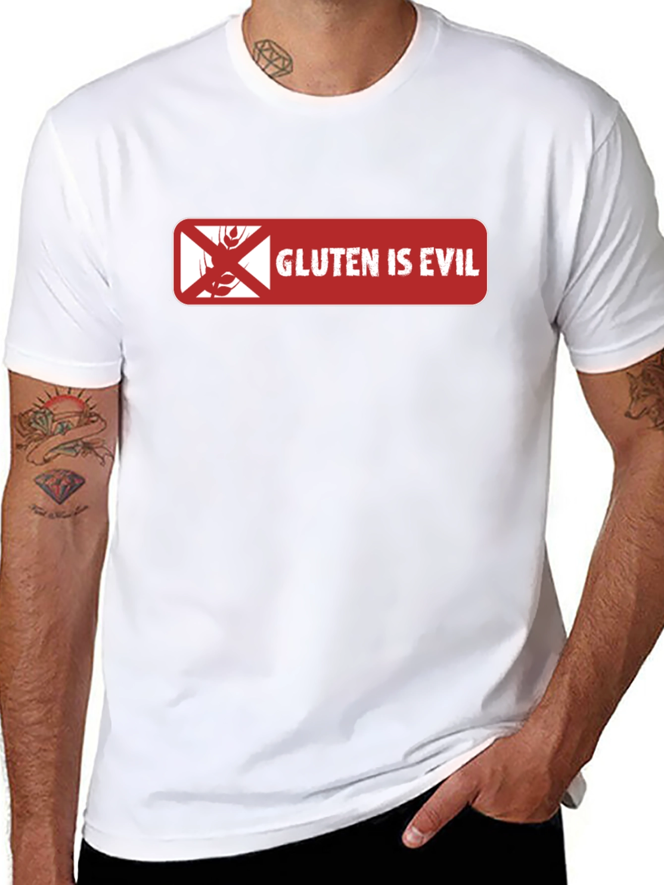 Gluten is Evil Graphic T-Shirt