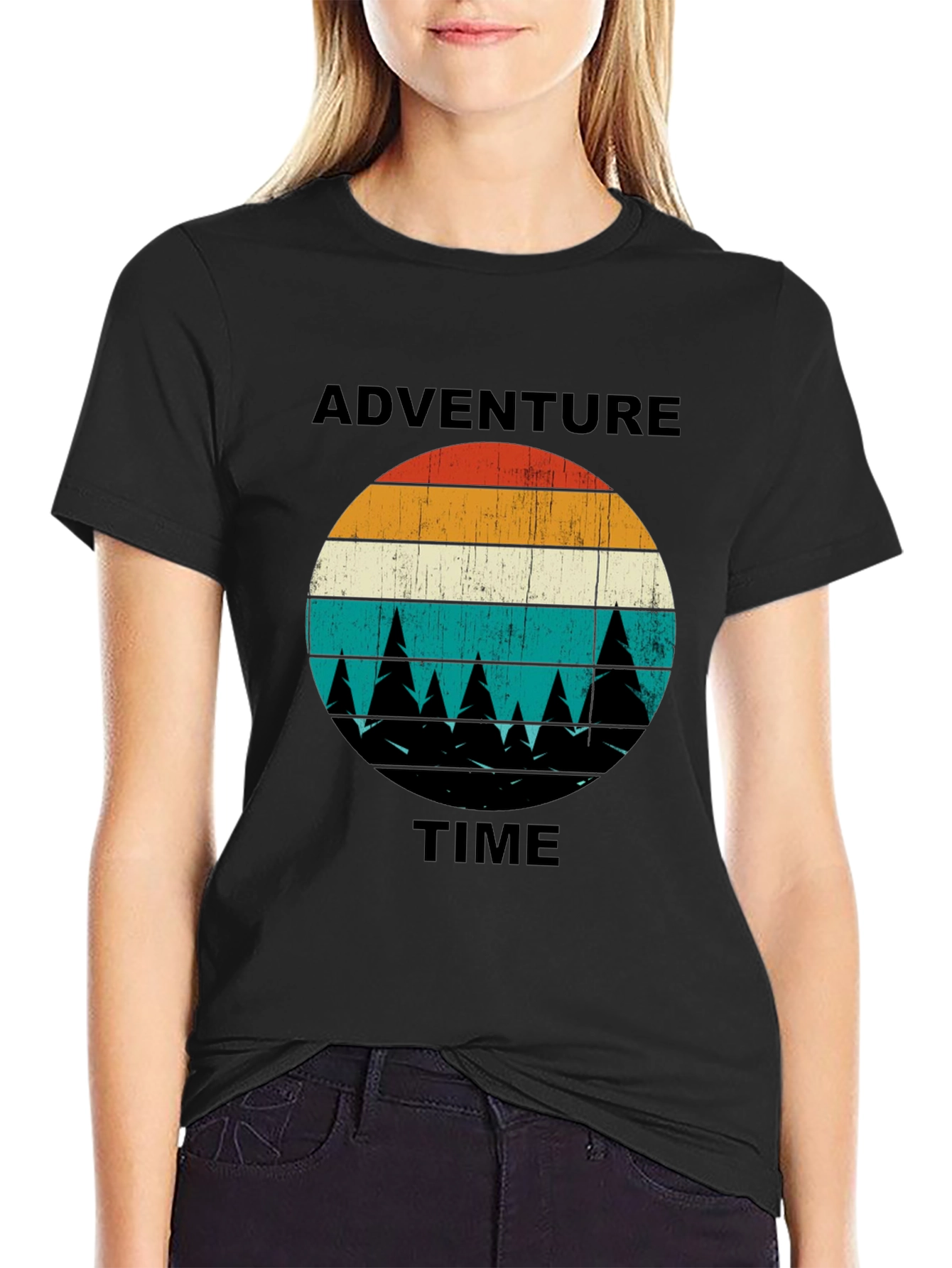 Adventure Time Graphic Tee - Retro Outdoor Style