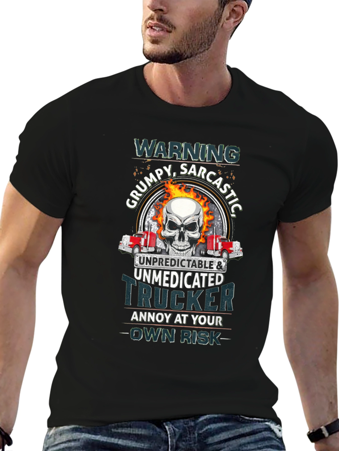 Grumpy Trucker Graphic Tee
