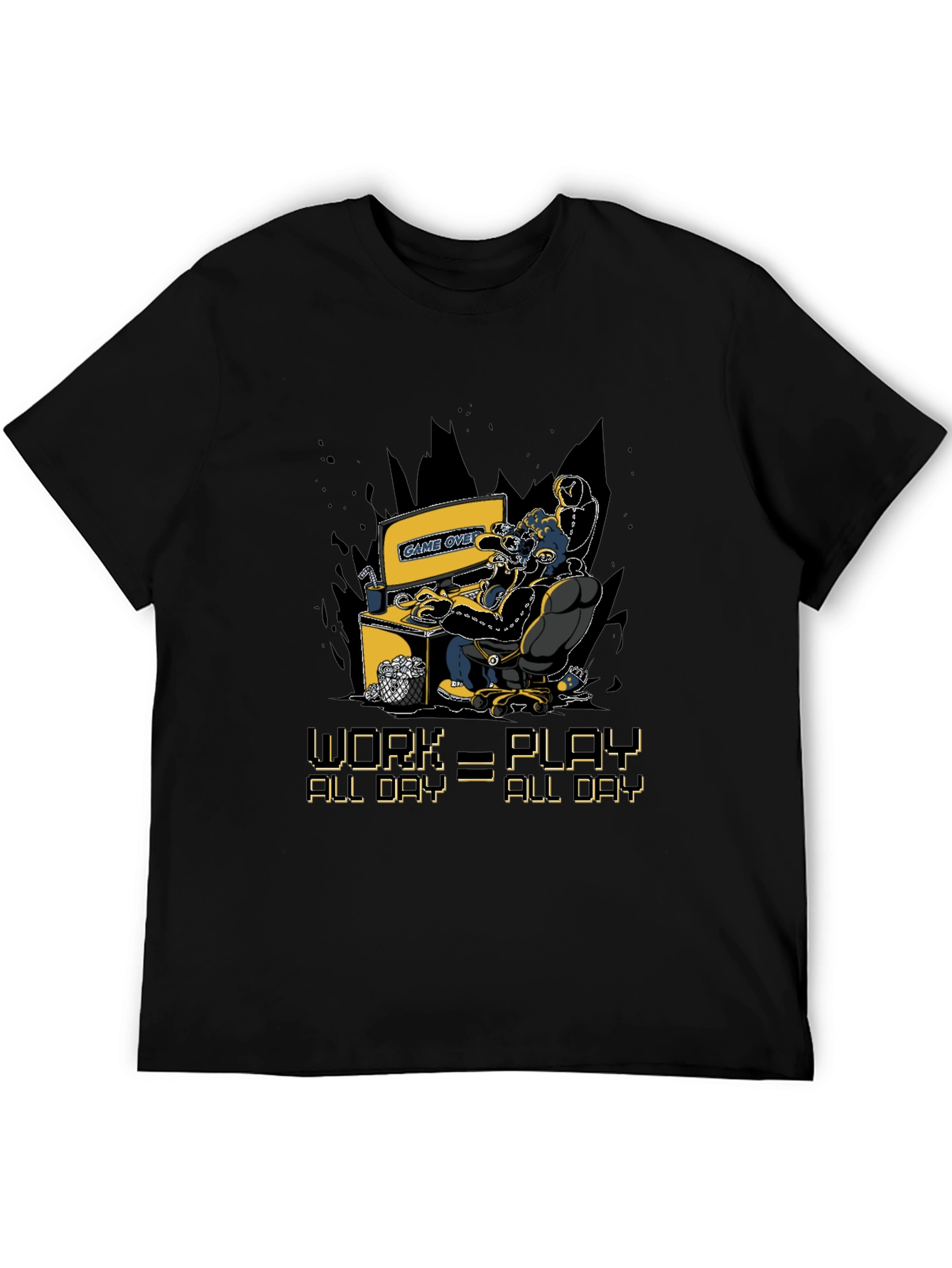 Gamer Graphic T-Shirt - Work=Play All Day