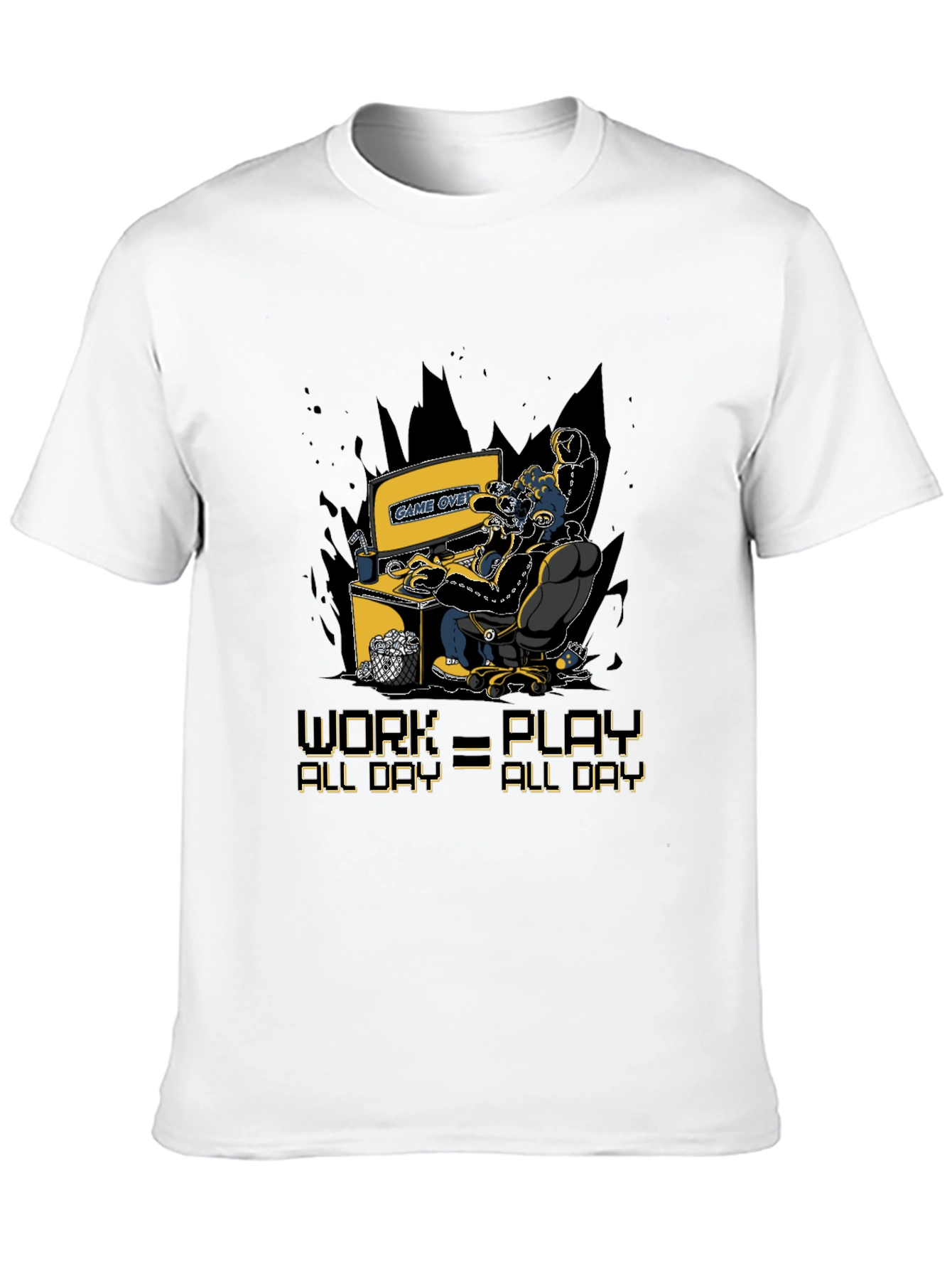 Gamer Graphic T-Shirt - Work=Play All Day