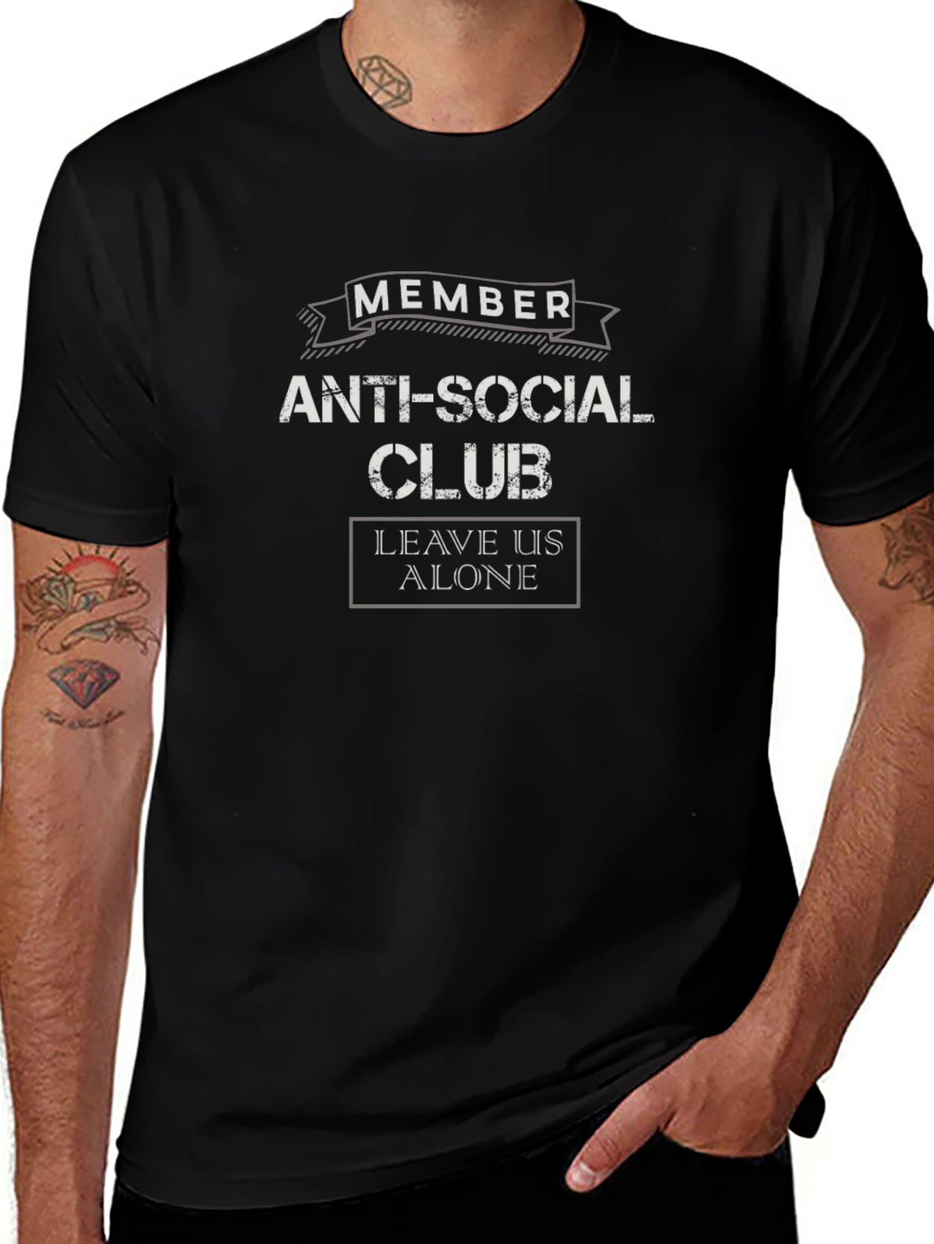 Anti-Social Club Member Black T-Shirt