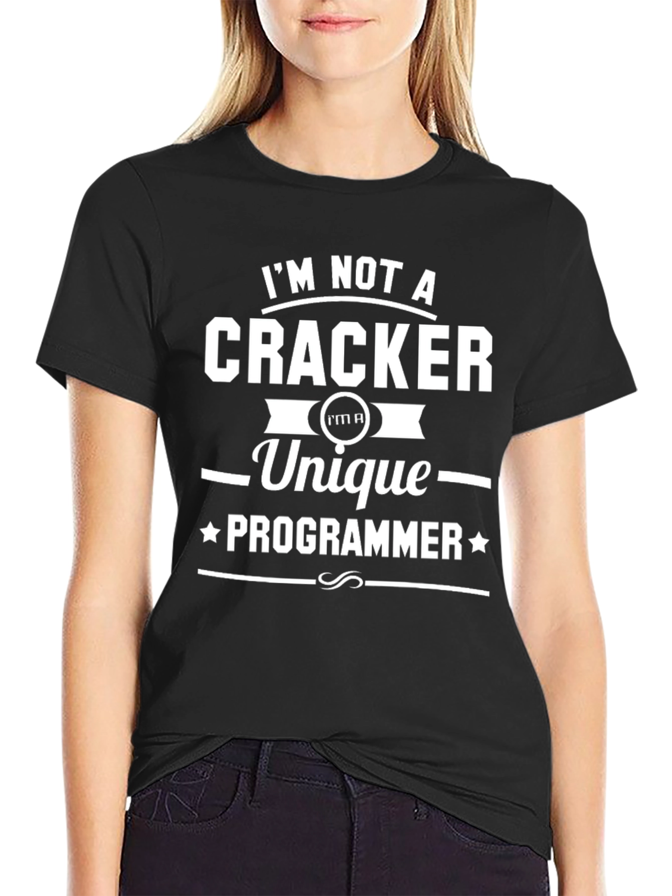 Unique Programmer Graphic Tee - Black Cotton T-Shirt