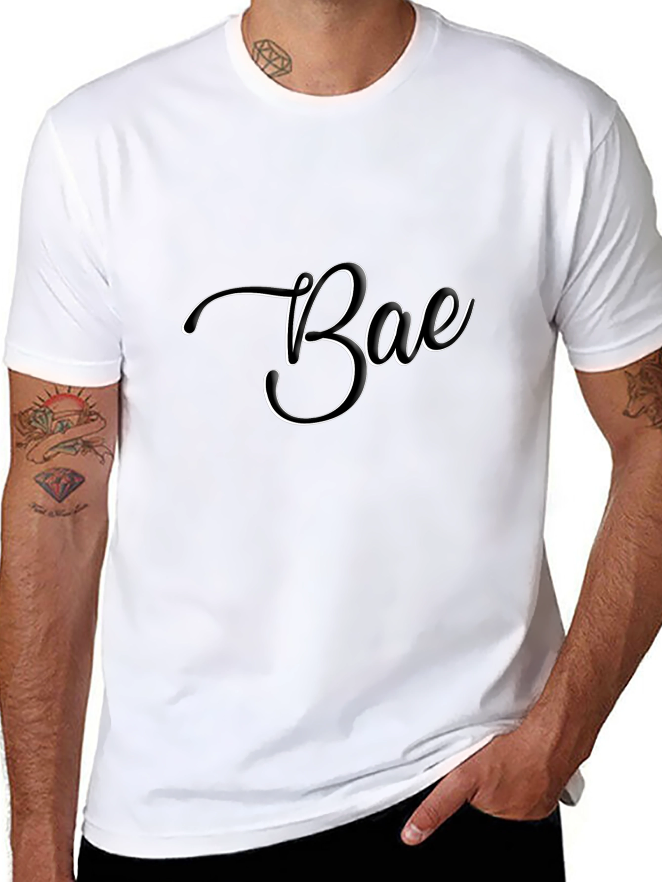 Bae Black T-Shirt - Stylish and Trendy