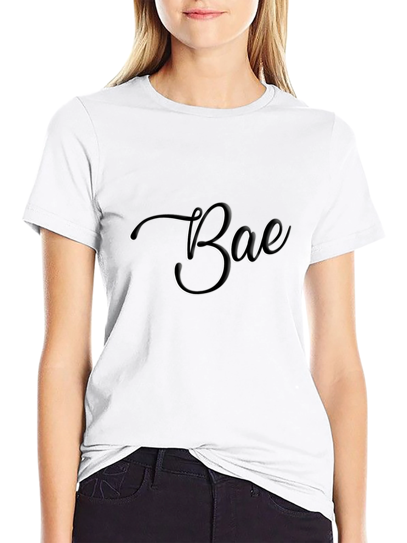 Bae Black T-Shirt - Stylish and Trendy