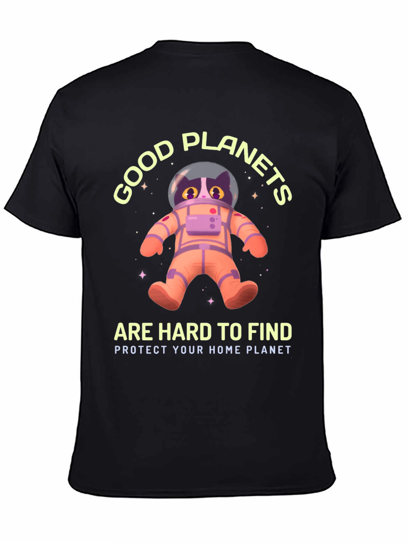 Good Planets Are Hard To Find Cat Astronaut T-Shirt