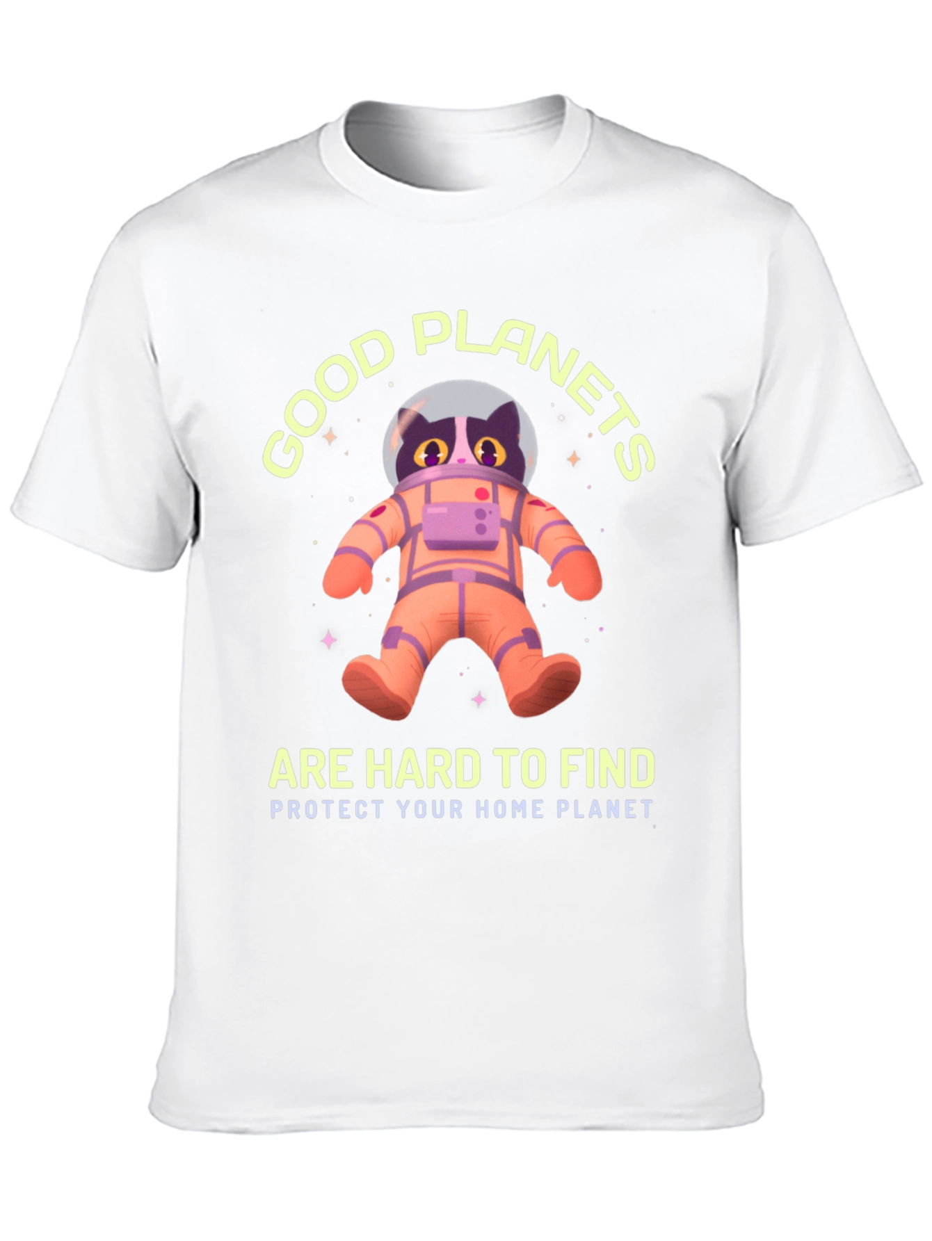 Good Planets Are Hard To Find Cat Astronaut T-Shirt