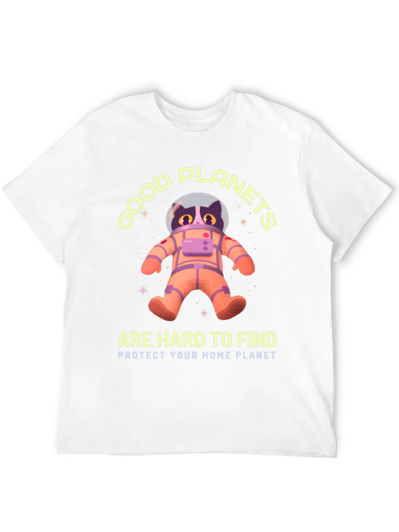 Good Planets Are Hard To Find Cat Astronaut T-Shirt