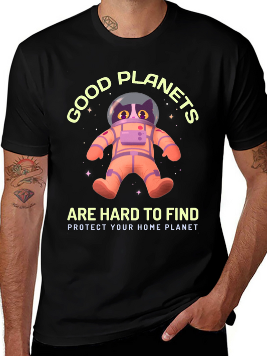 Good Planets Are Hard To Find Cat Astronaut T-Shirt