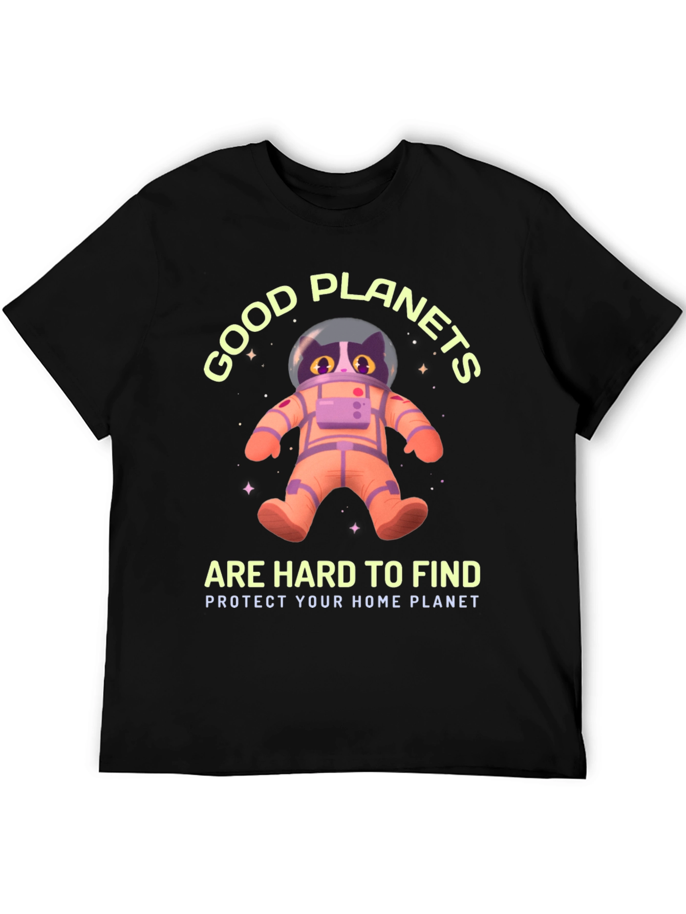 Good Planets Are Hard To Find Cat Astronaut T-Shirt