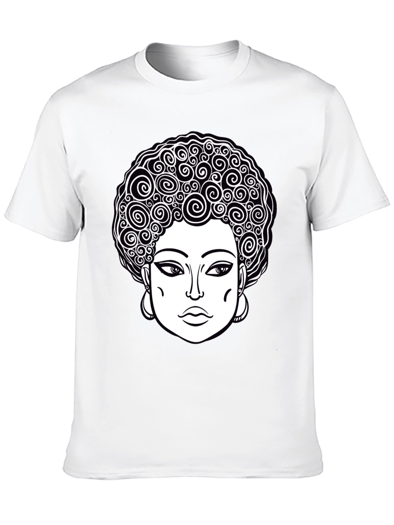 Afro Queen Graphic Tee - Black Unisex T-Shirt