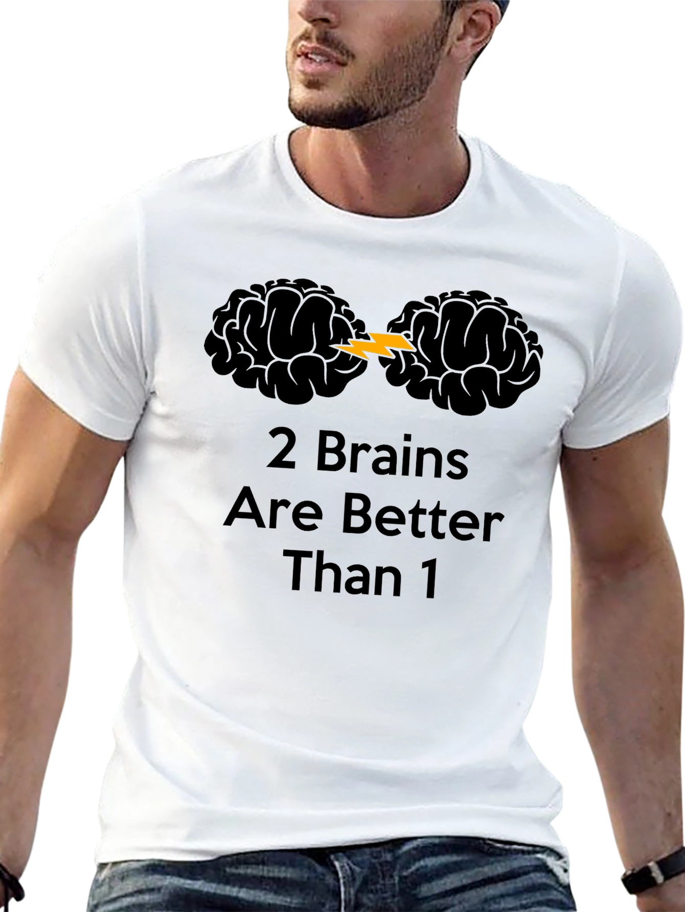 2 Brains Are Better Than 1 Graphic T-Shirt