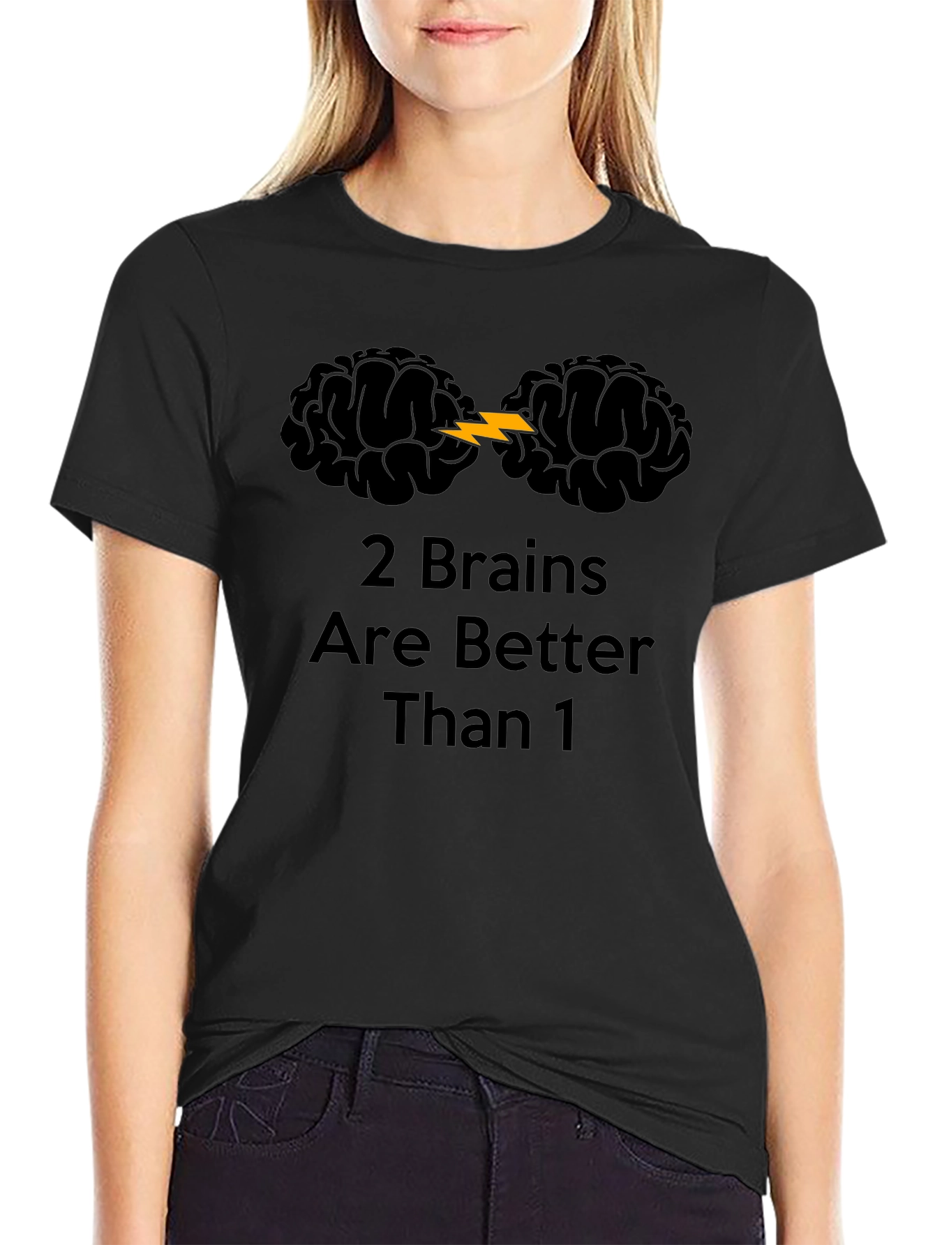 2 Brains Are Better Than 1 Graphic T-Shirt