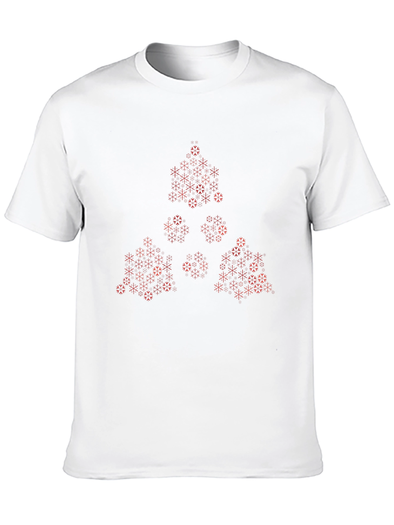 Geometric Fractal Print Black Tee