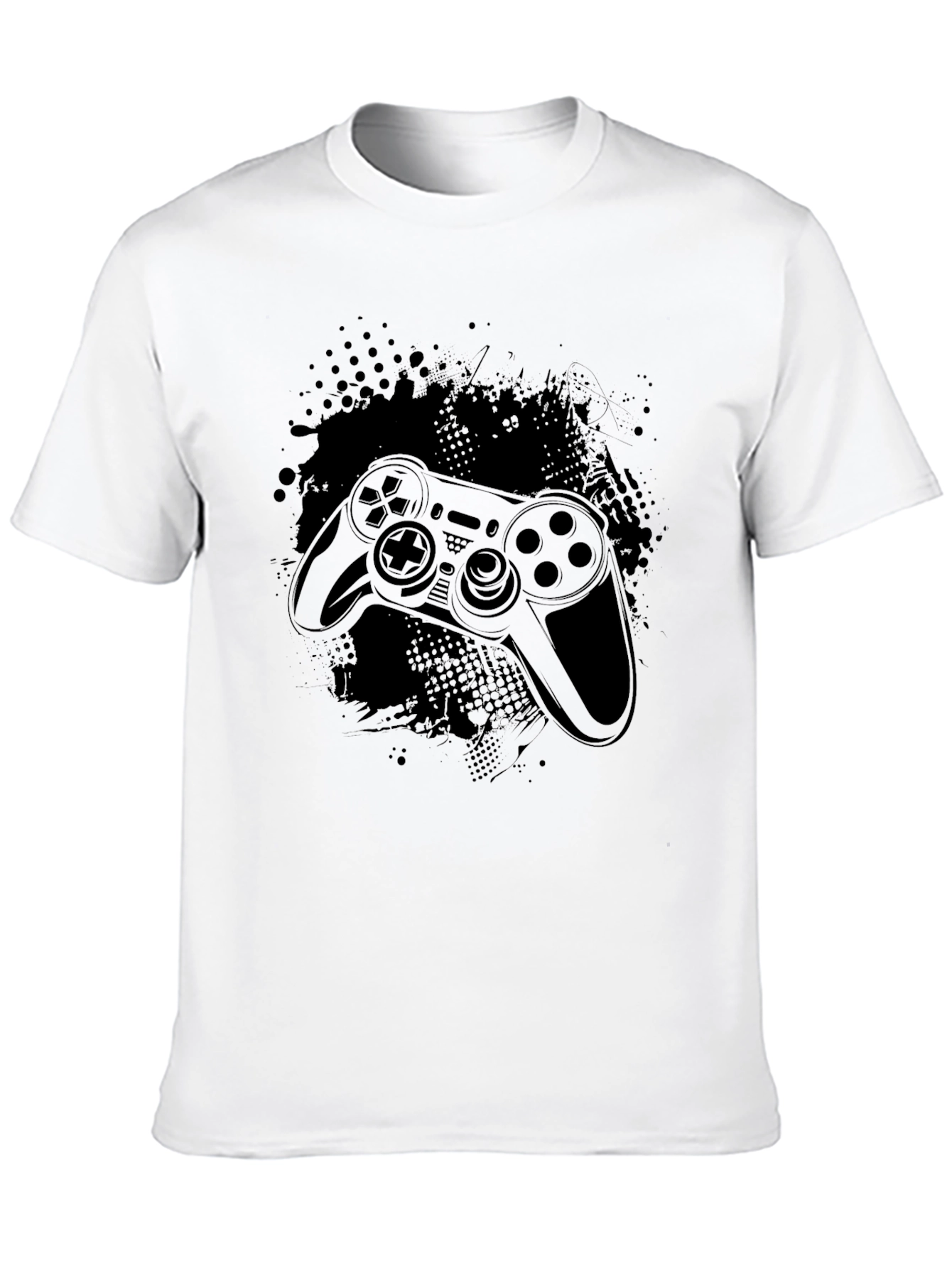 Gaming Controller Black T-Shirt - Gamer Style