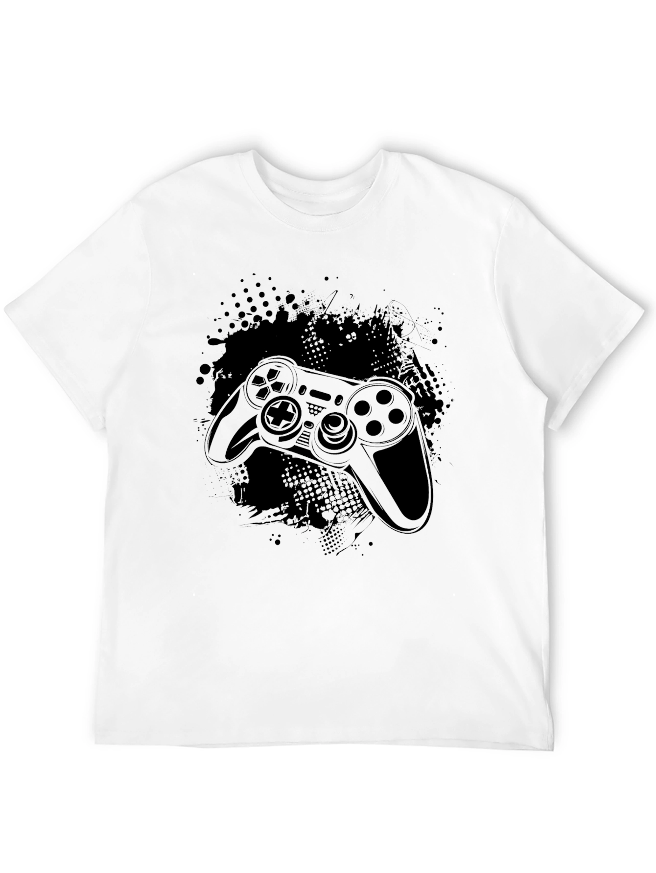 Gaming Controller Black T-Shirt - Gamer Style